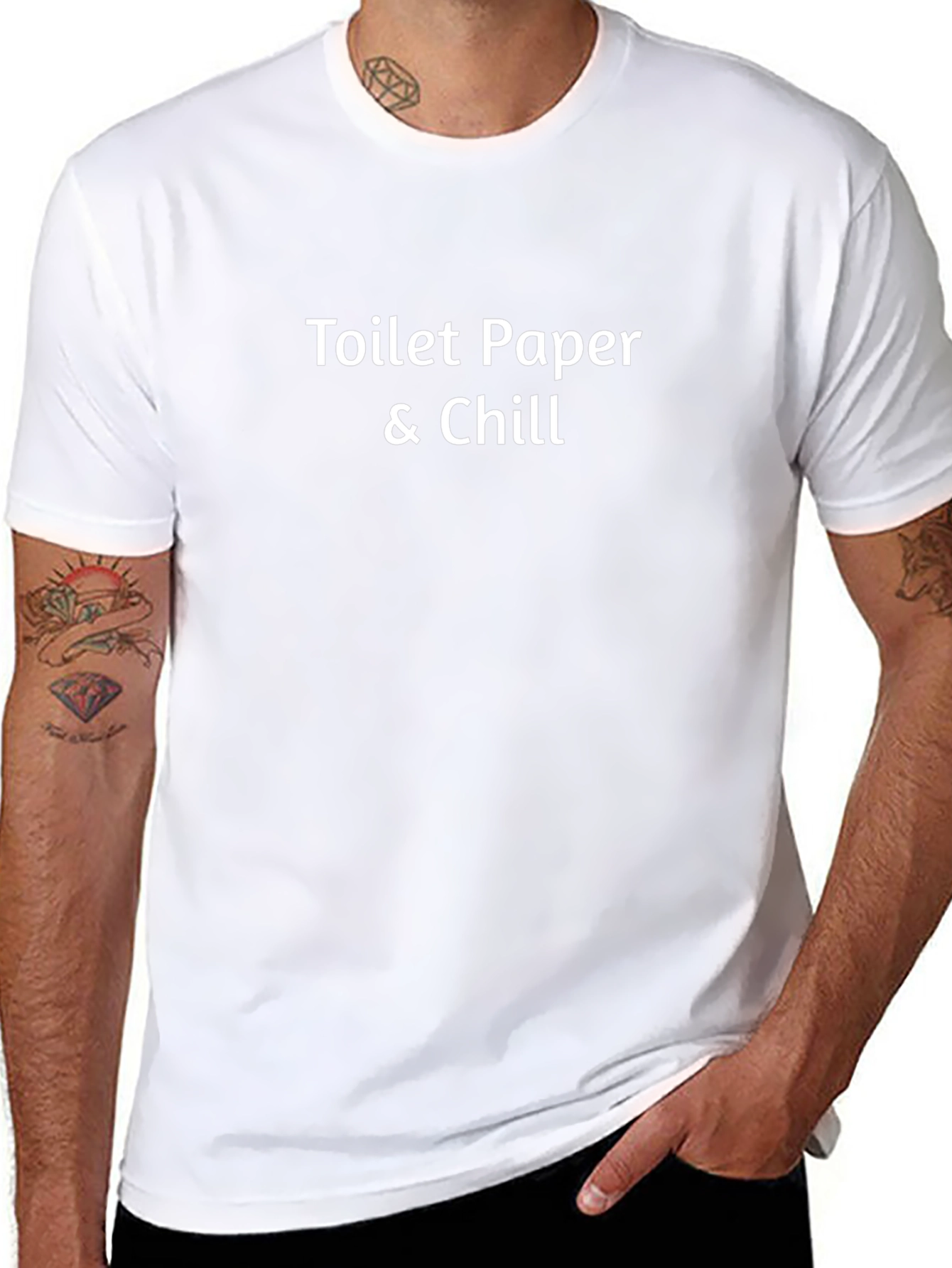 Toilet Paper & Chill Black T-Shirt
