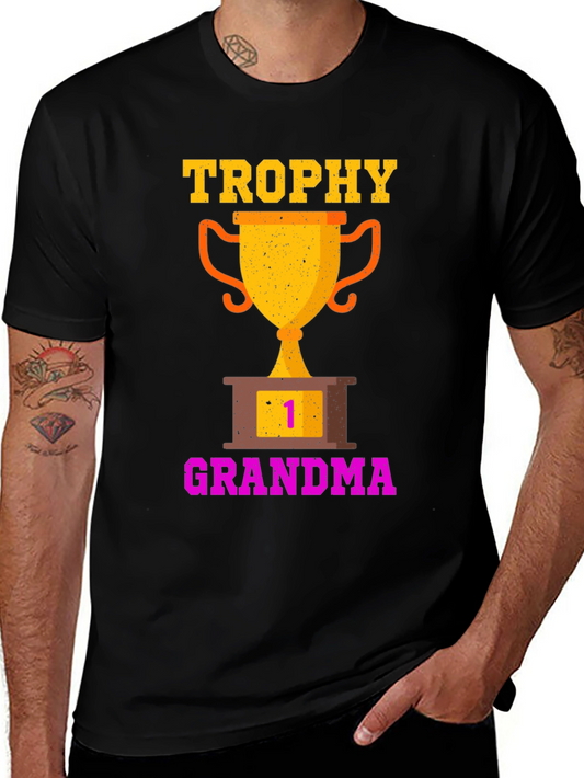 Trophy Grandma T-Shirt - Number One Grandparent Gift