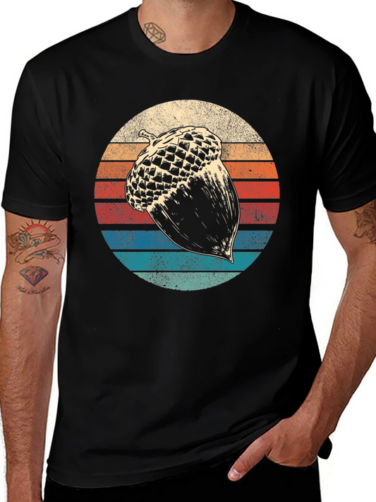 Vintage Acorn Graphic Tee - Retro Style