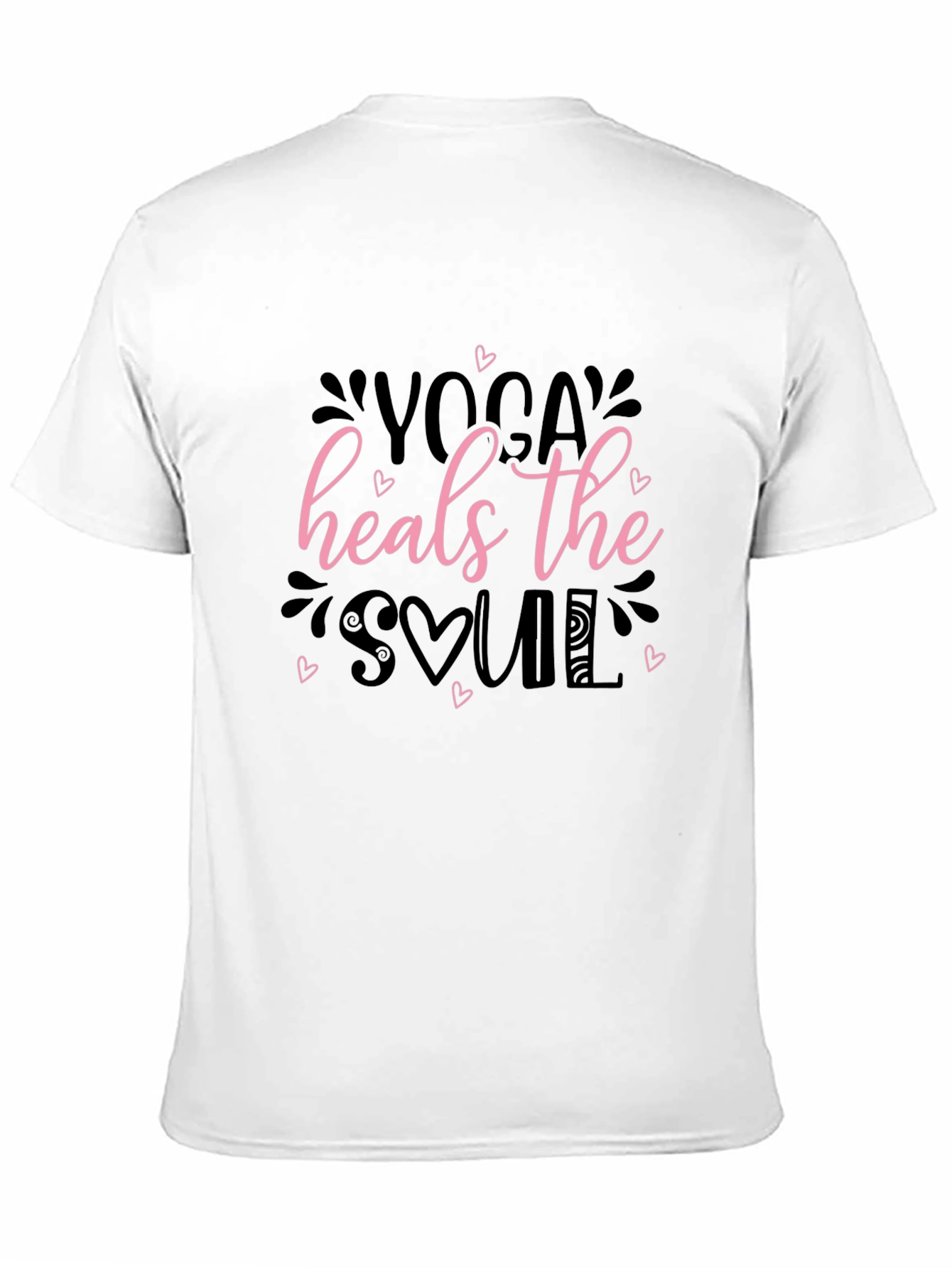 Yoga Heals the Soul Black T-Shirt