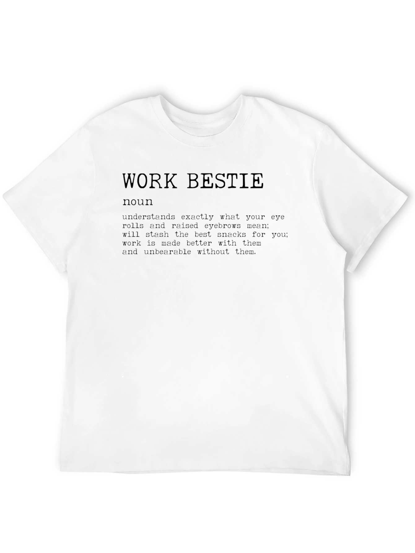 Work Bestie Definition Graphic Tee - Black
