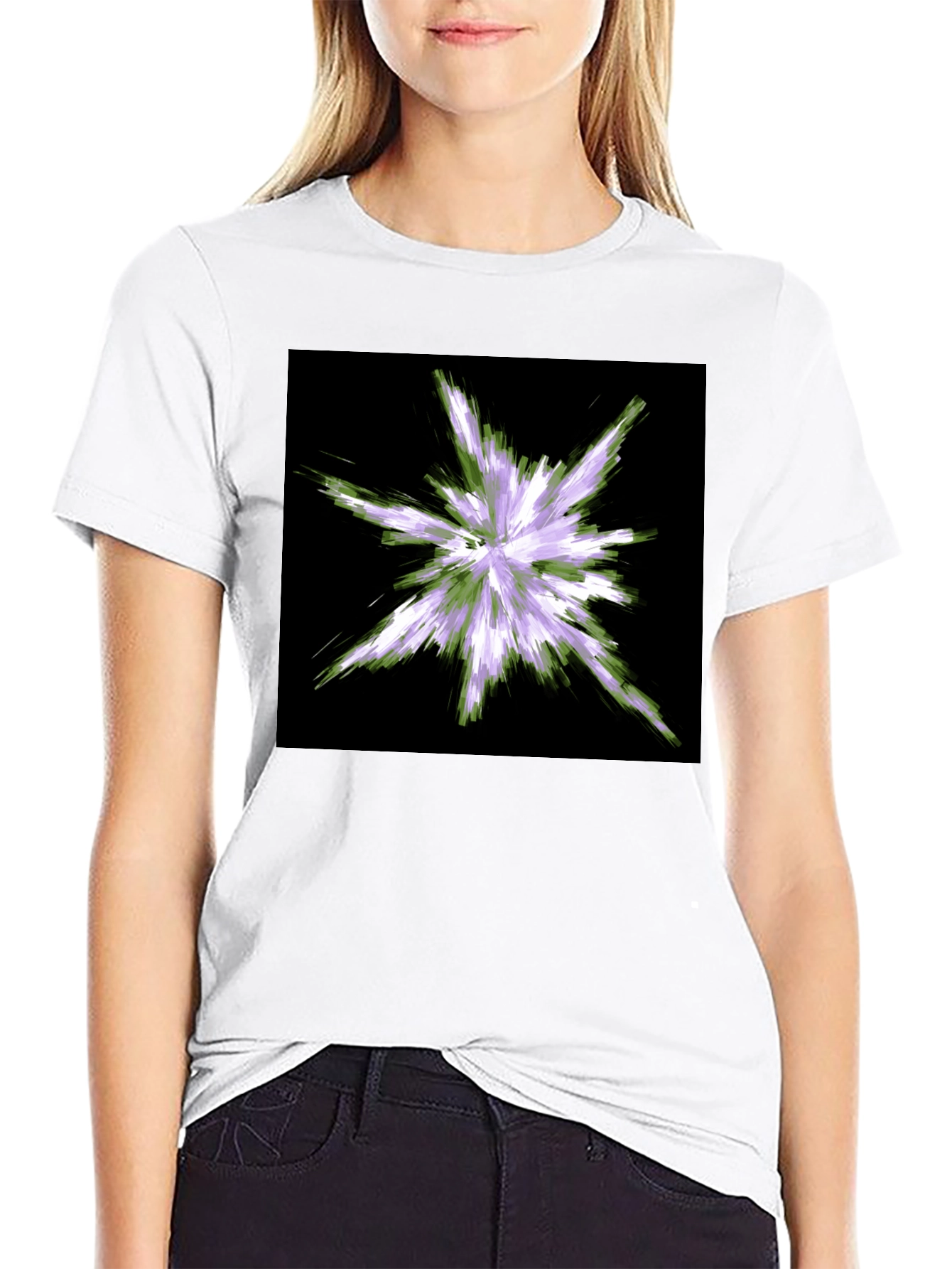 Abstract Burst T-Shirt - Black