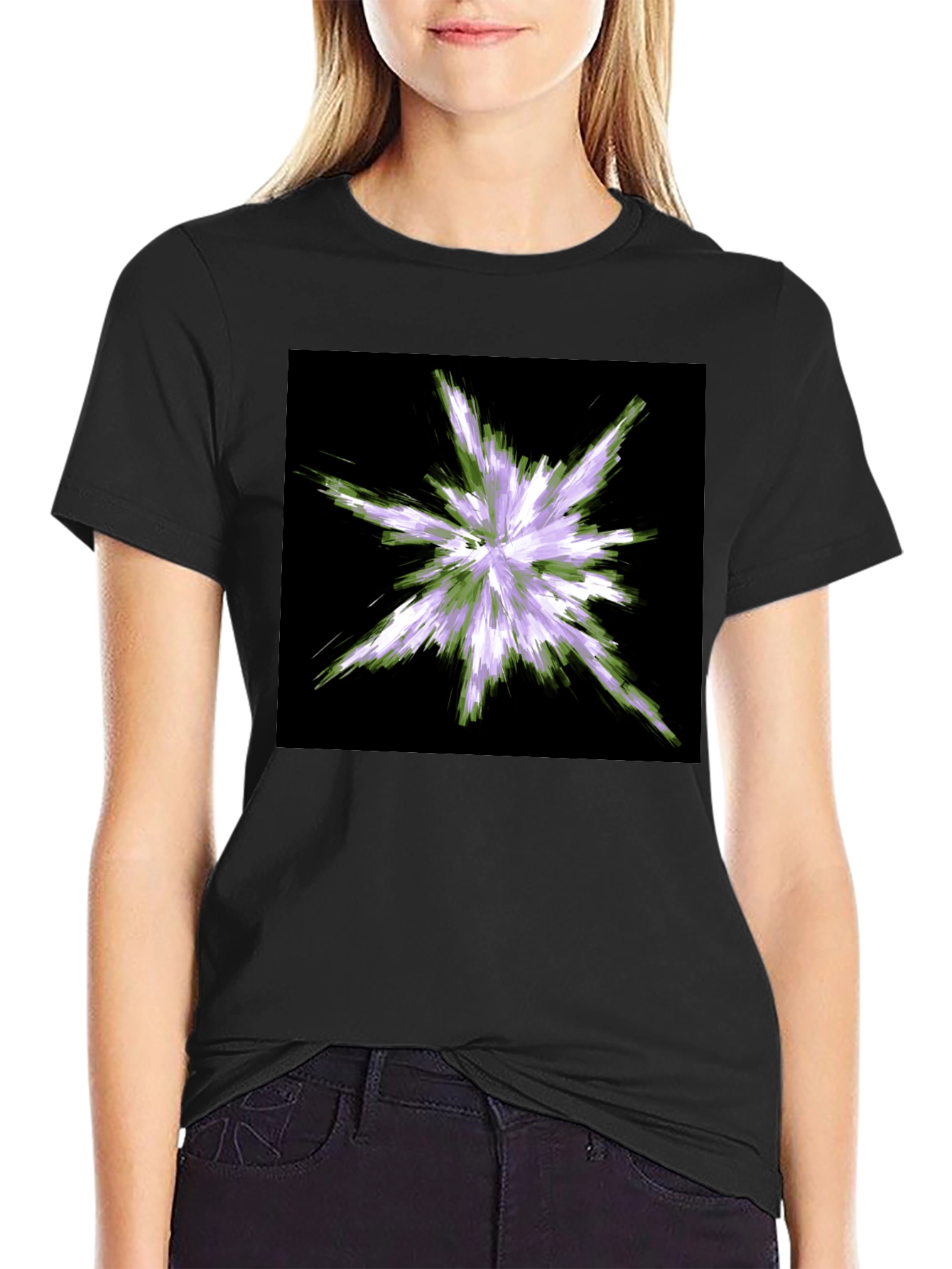 Abstract Burst T-Shirt - Black