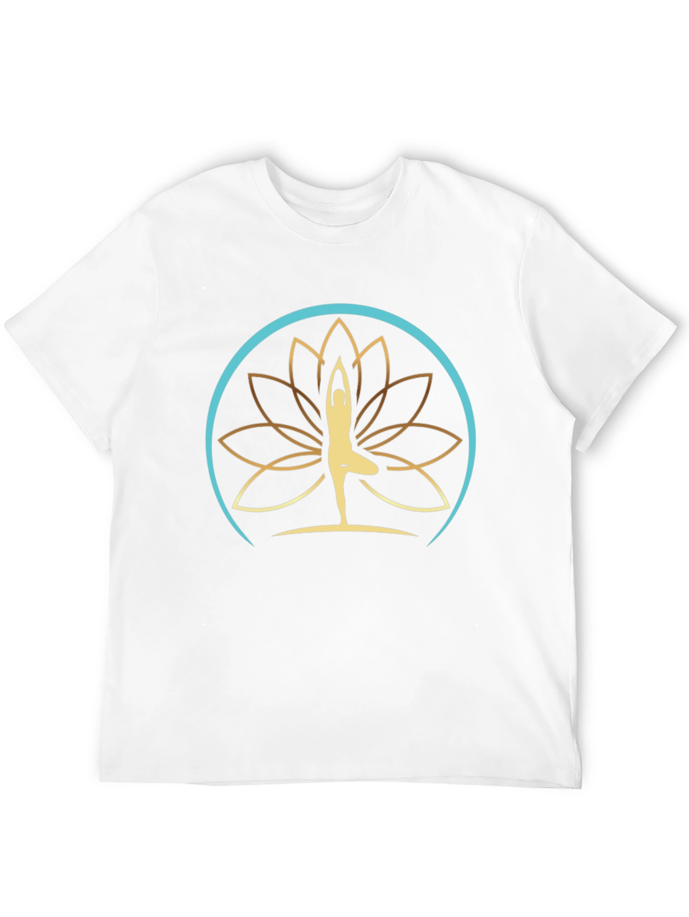Yoga Lotus Design T-Shirt - Meditative Comfort