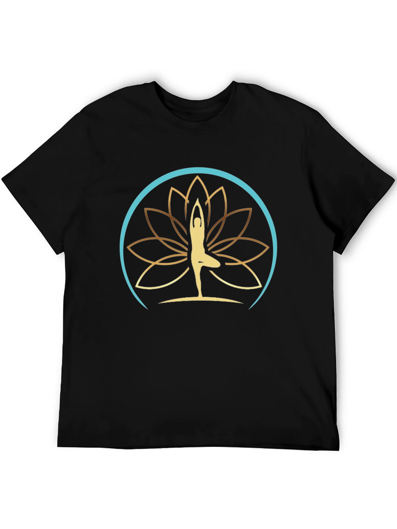 Yoga Lotus Design T-Shirt - Meditative Comfort
