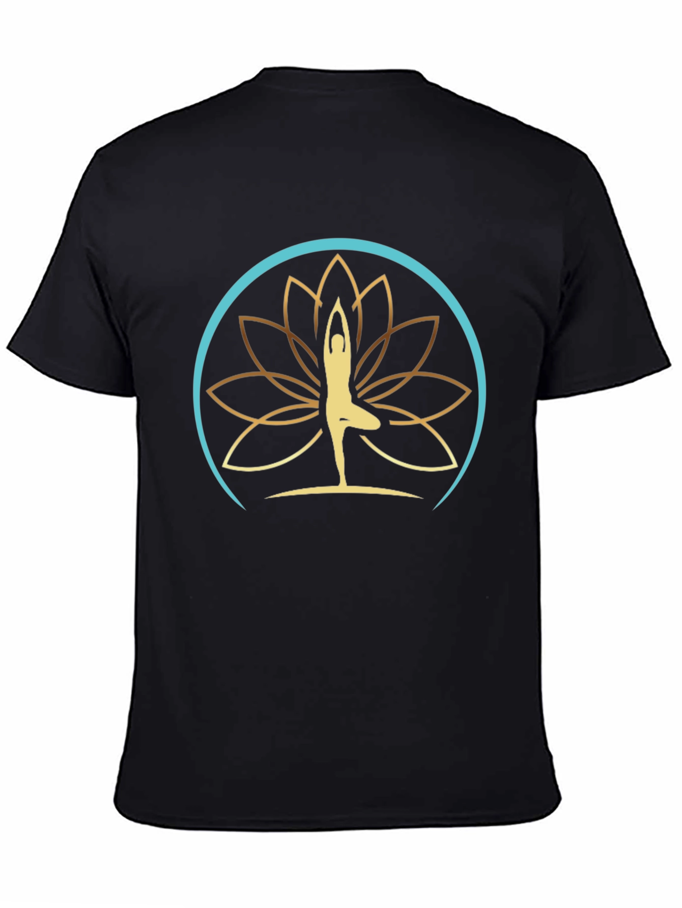 Yoga Lotus Design T-Shirt - Meditative Comfort