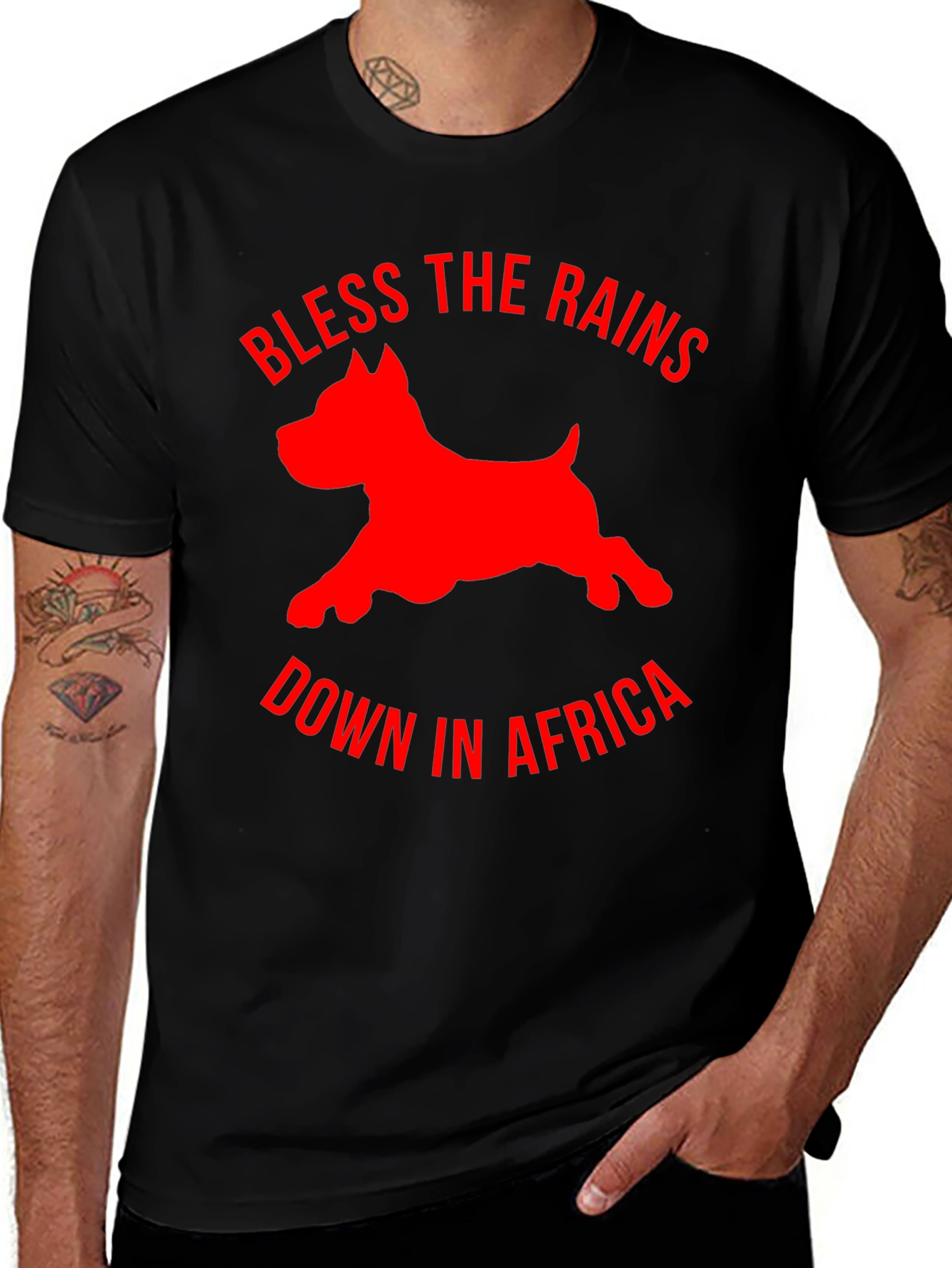 Bless the Rains Dog Graphic Tee - Black