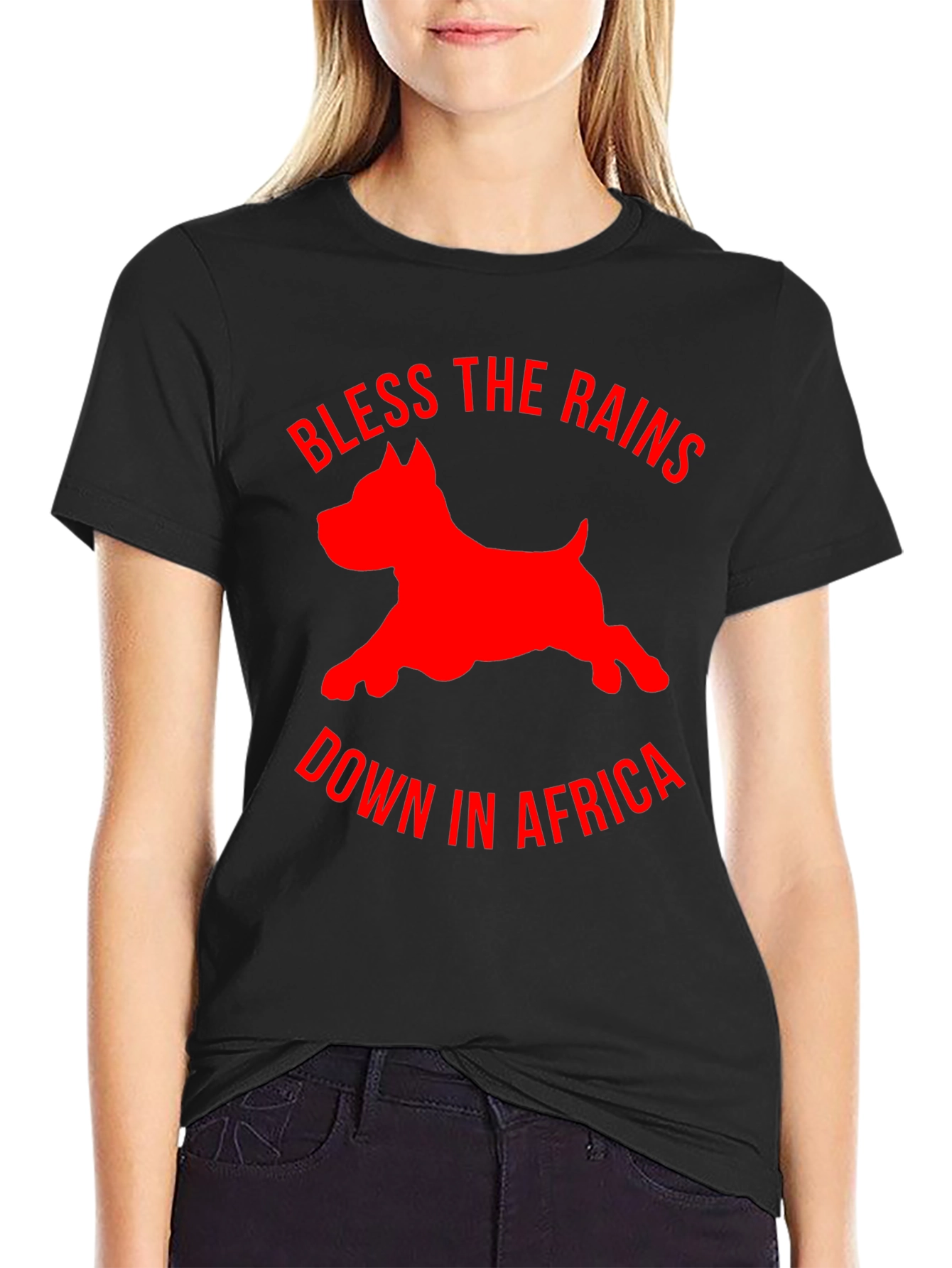 Bless the Rains Dog Graphic Tee - Black