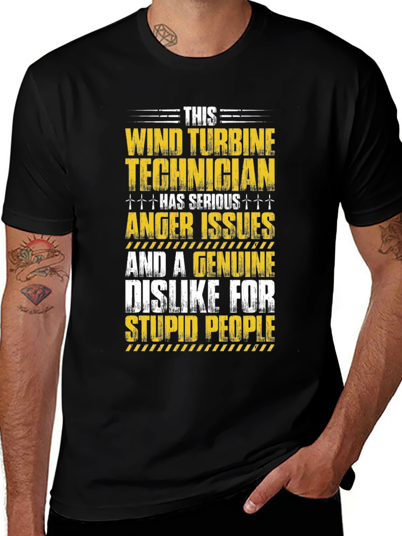 Wind Turbine Technician Serious Anger Issues T-Shirt