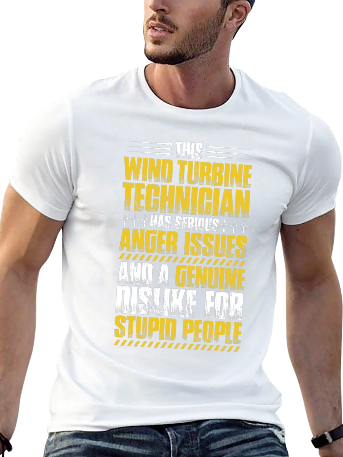 Wind Turbine Technician Serious Anger Issues T-Shirt
