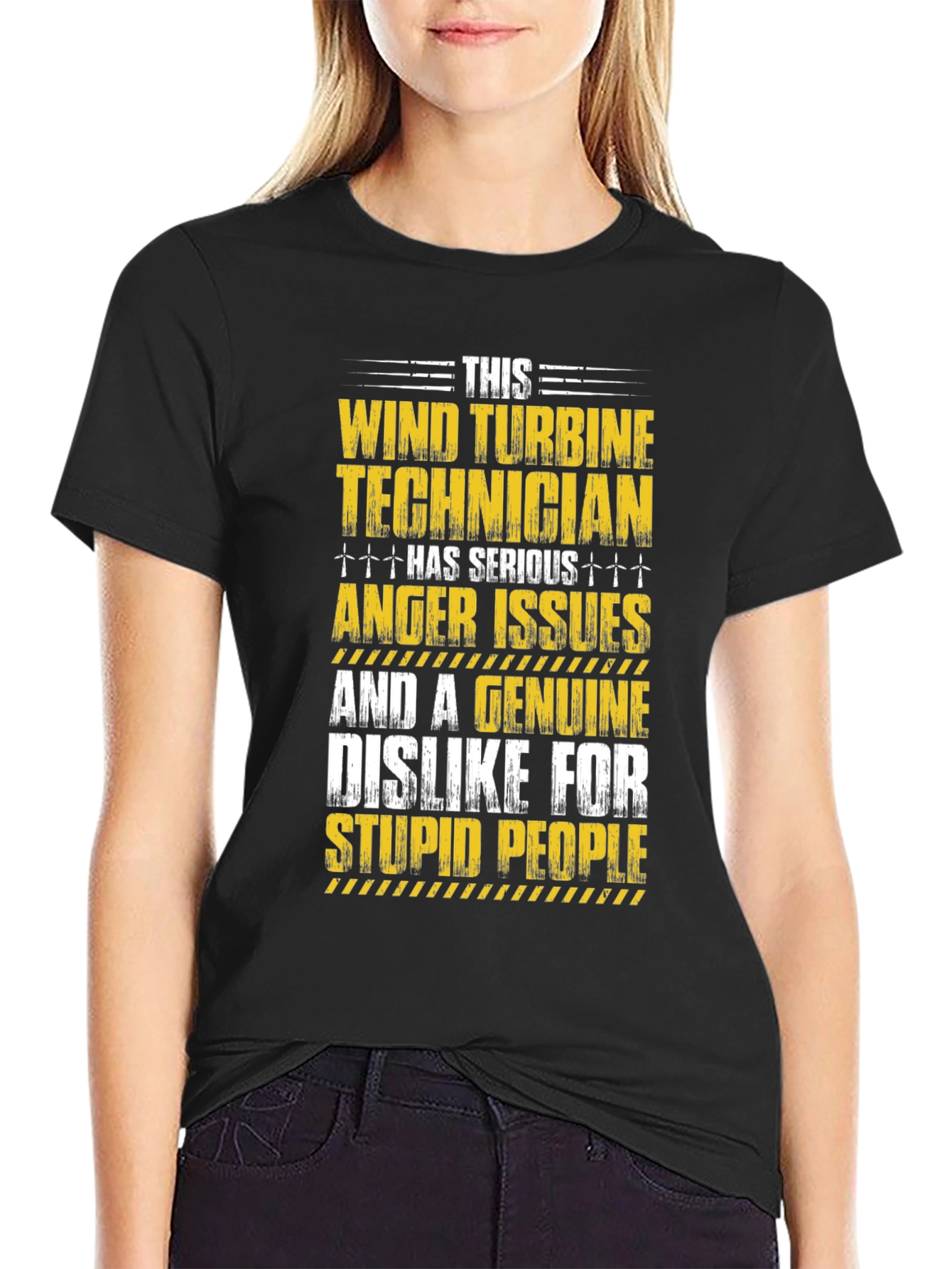 Wind Turbine Technician Serious Anger Issues T-Shirt