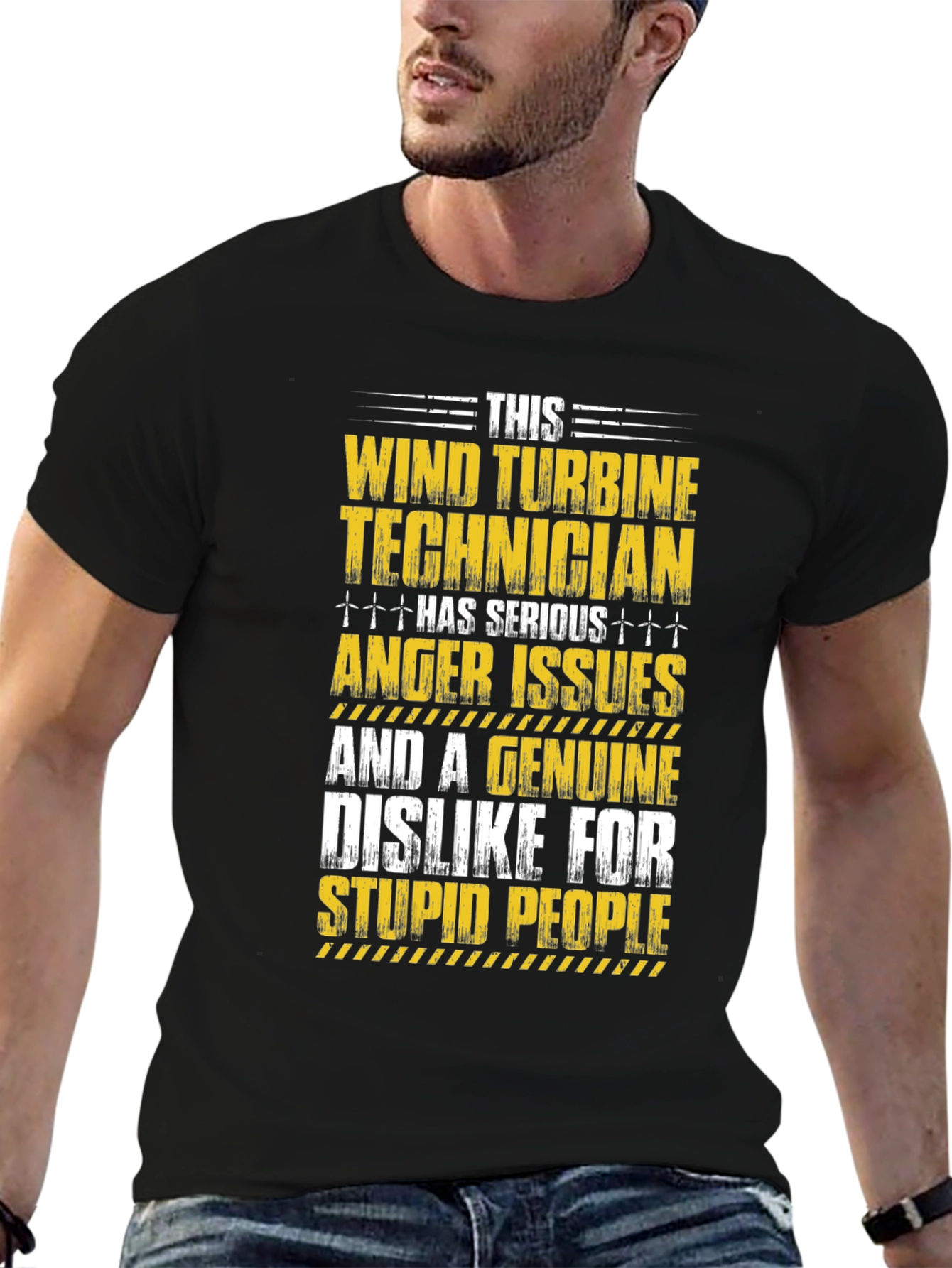 Wind Turbine Technician Serious Anger Issues T-Shirt
