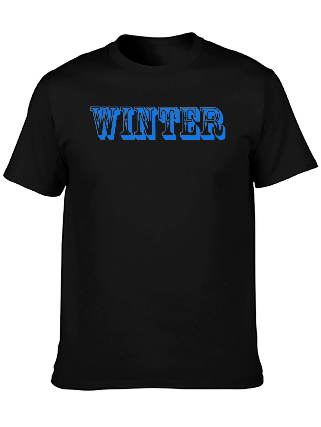 Winter Graphic Black T-Shirt