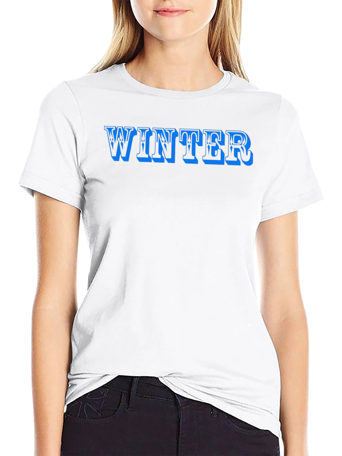 Winter Graphic Black T-Shirt