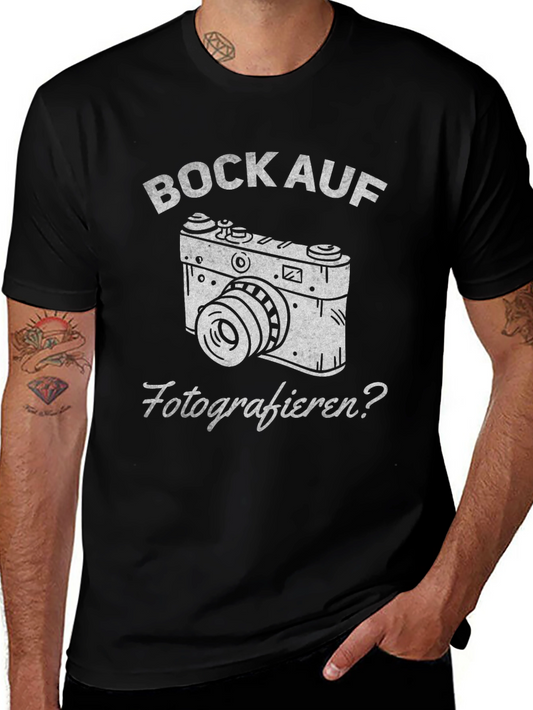 Bock Auf Fotografieren Graphic T-Shirt - Camera Design
