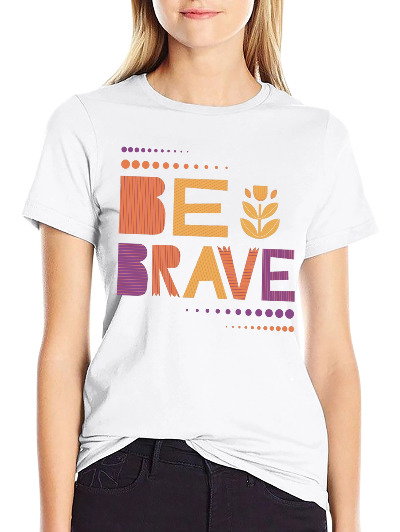 Be Brave Graphic Tee - Stylish Unisex Design