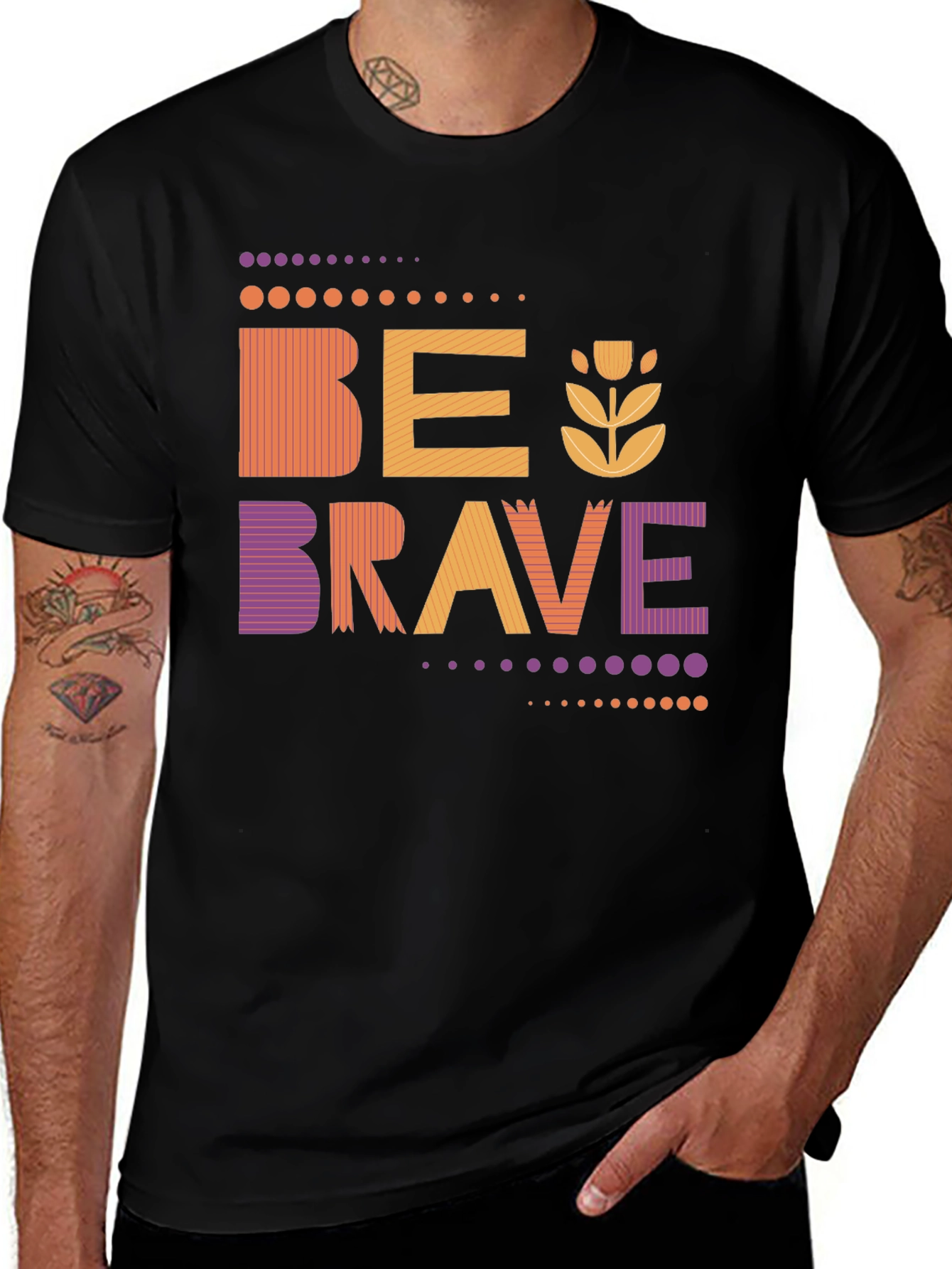 Be Brave Graphic Tee - Stylish Unisex Design