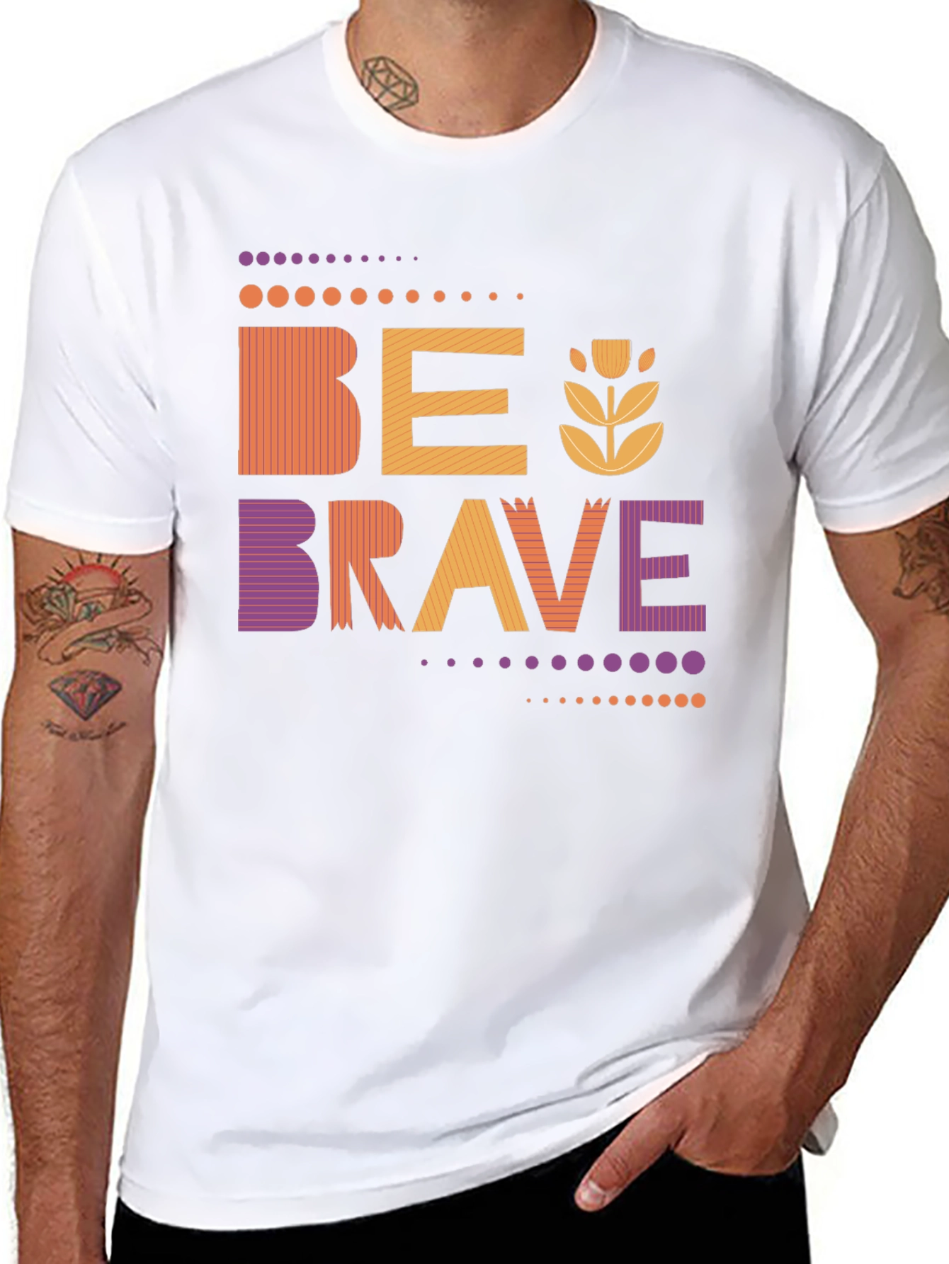 Be Brave Graphic Tee - Stylish Unisex Design