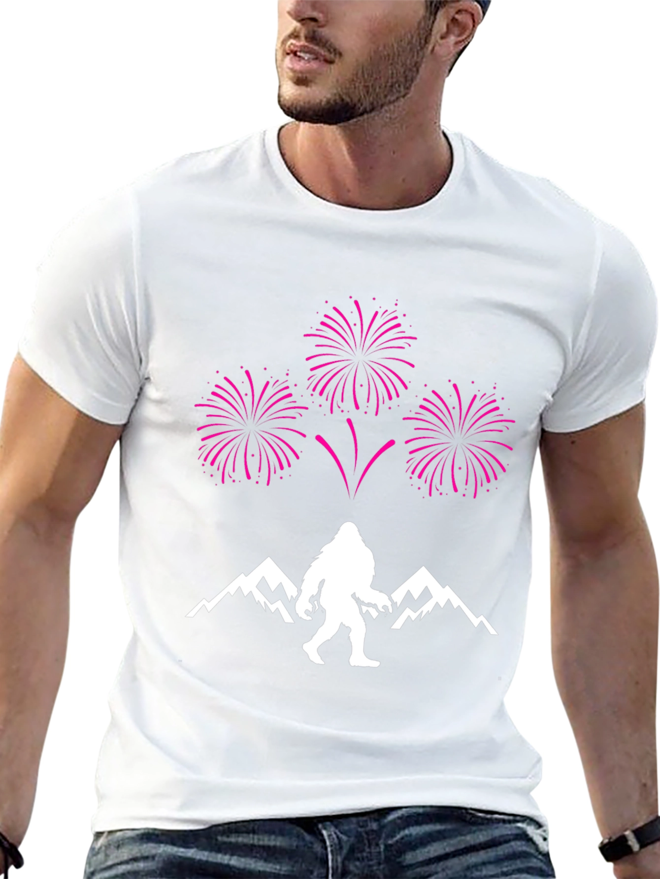 Bigfoot Fireworks Graphic Tee - Black