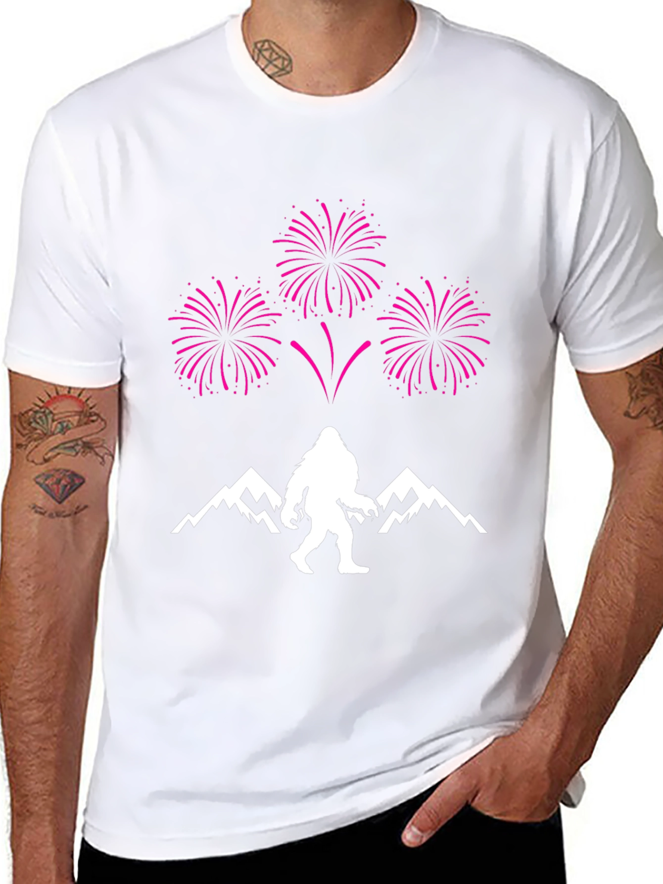 Bigfoot Fireworks Graphic Tee - Black