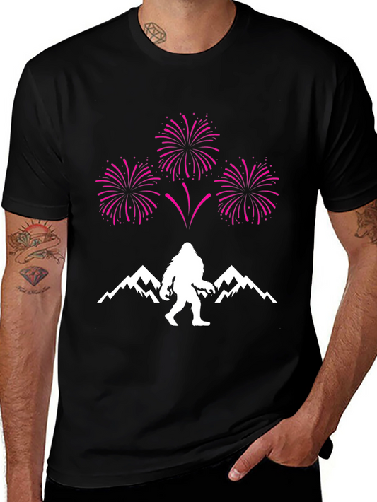 Bigfoot Fireworks Graphic Tee - Black