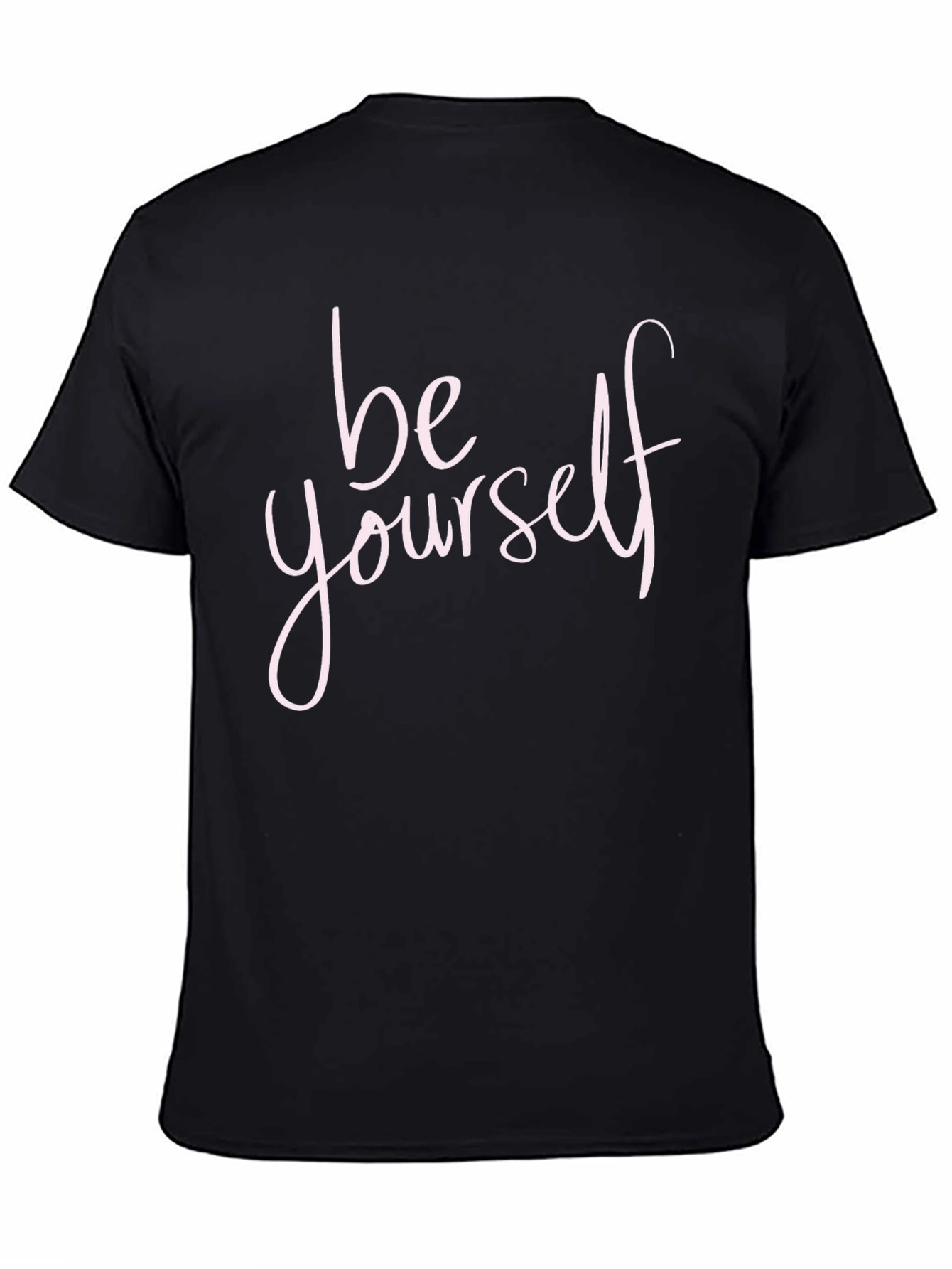 Be Yourself Black Crew Neck T-Shirt