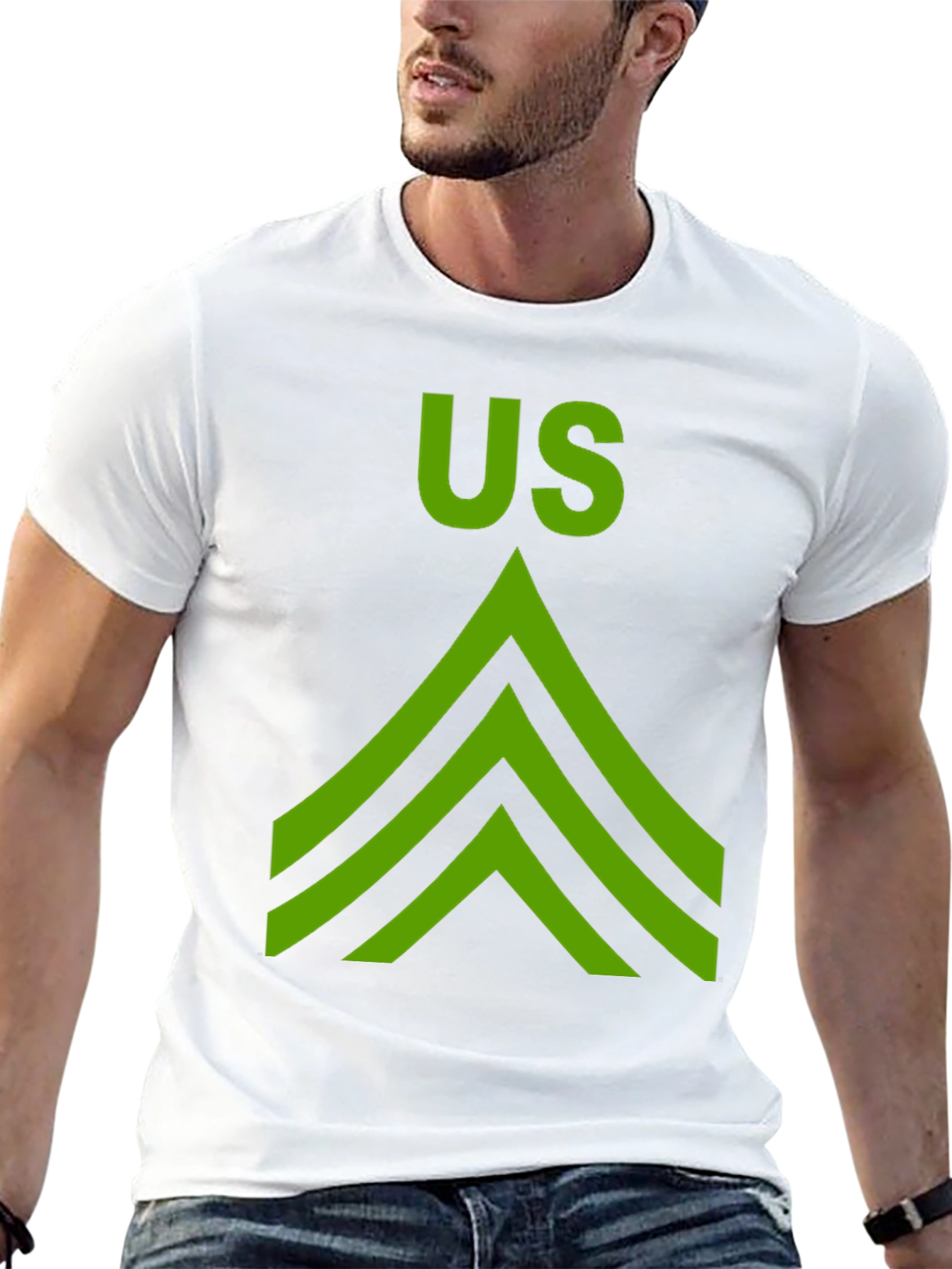 US Army Sergeant Stripes Graphic T-Shirt