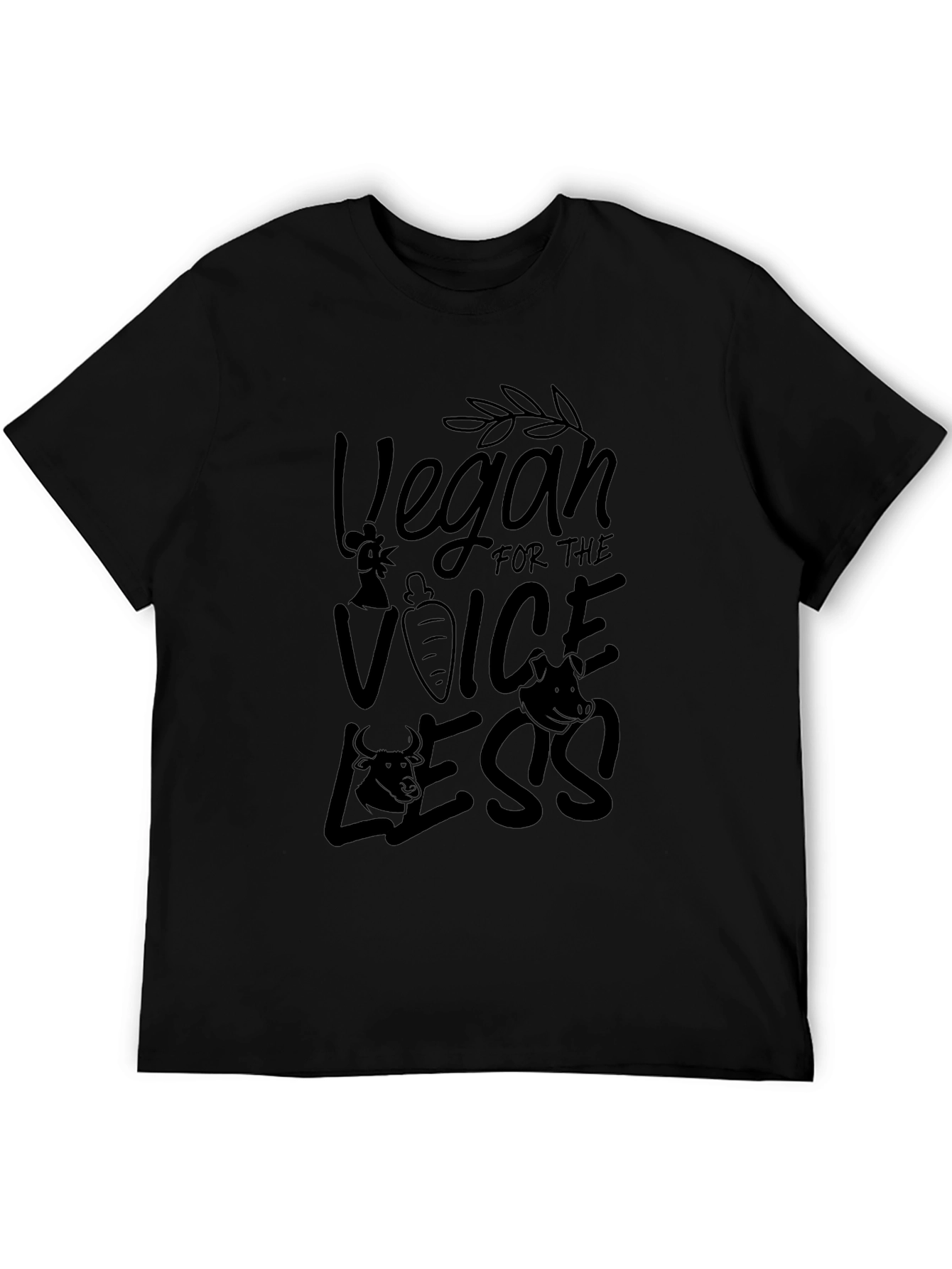 Vegan for the Voiceless Black T-Shirt