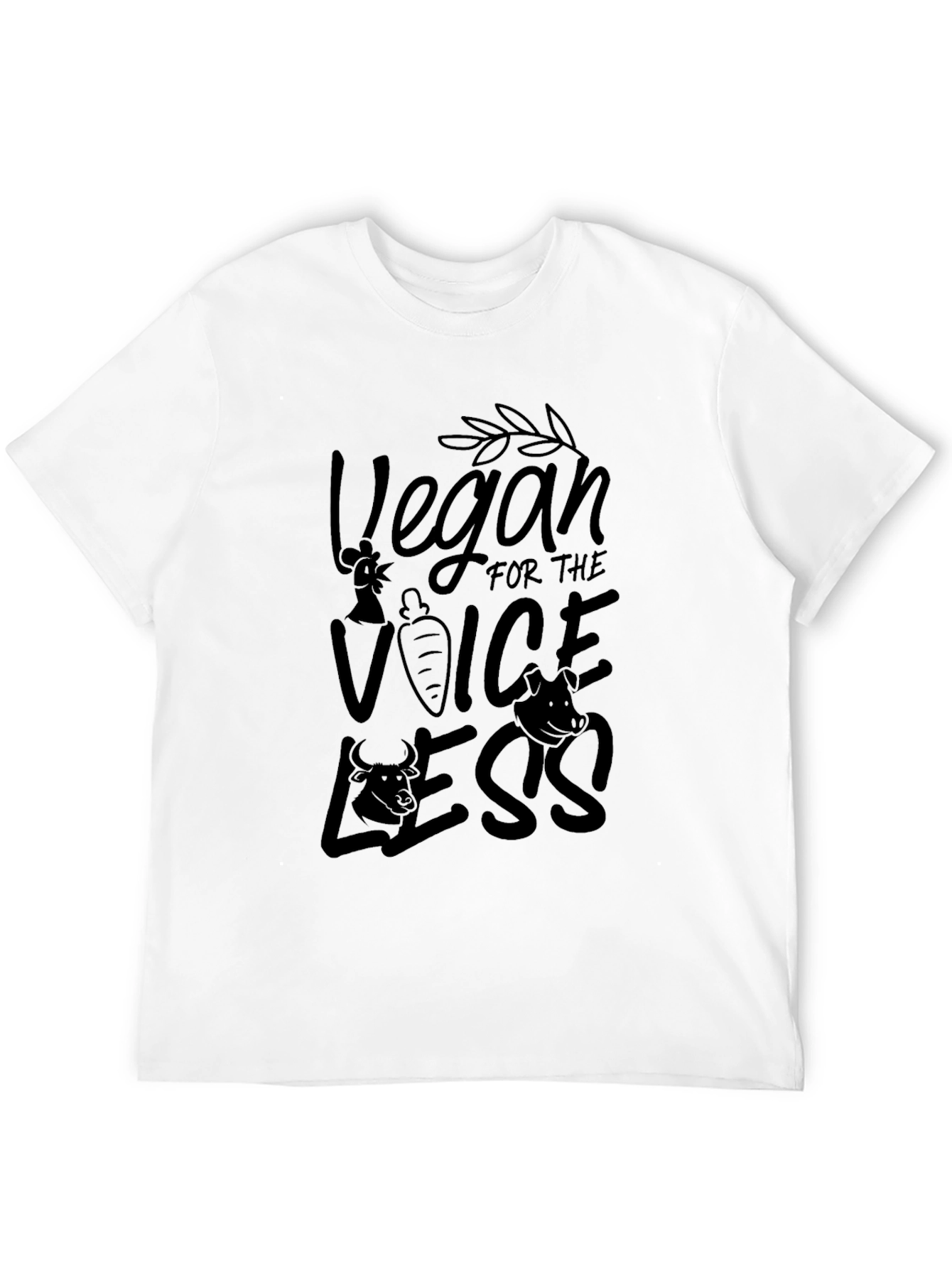 Vegan for the Voiceless Black T-Shirt
