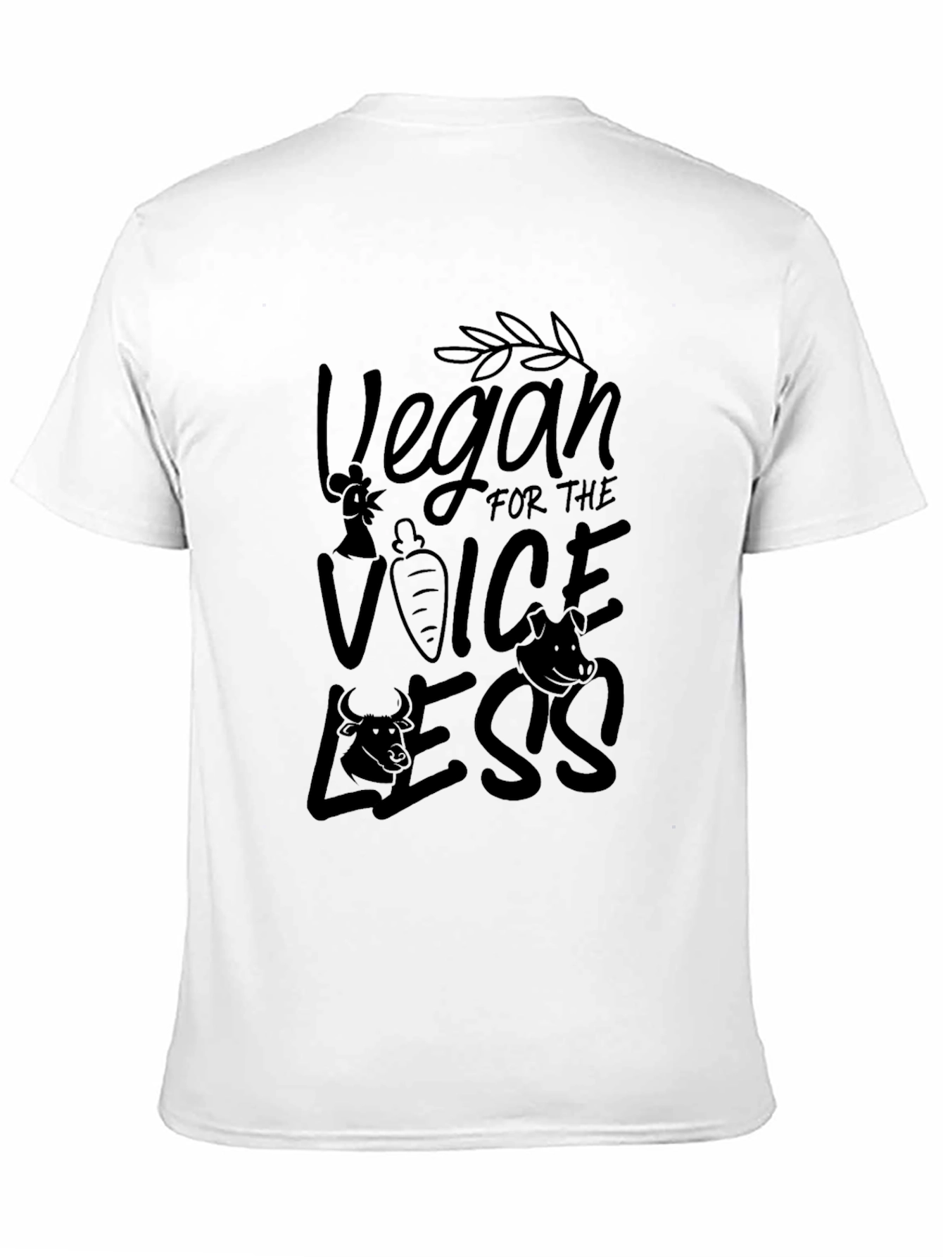 Vegan for the Voiceless Black T-Shirt