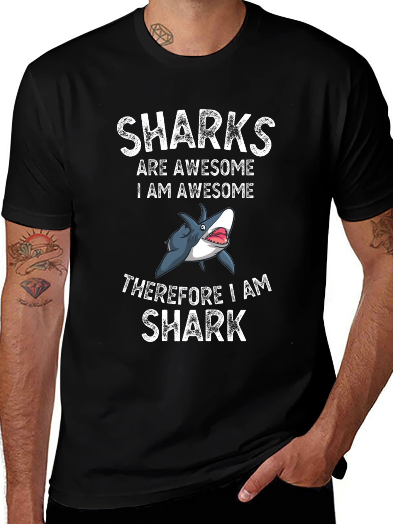 Awesome Shark Graphic T-Shirt