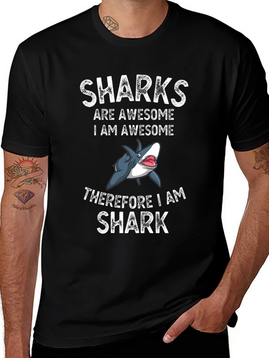 Awesome Shark Graphic T-Shirt