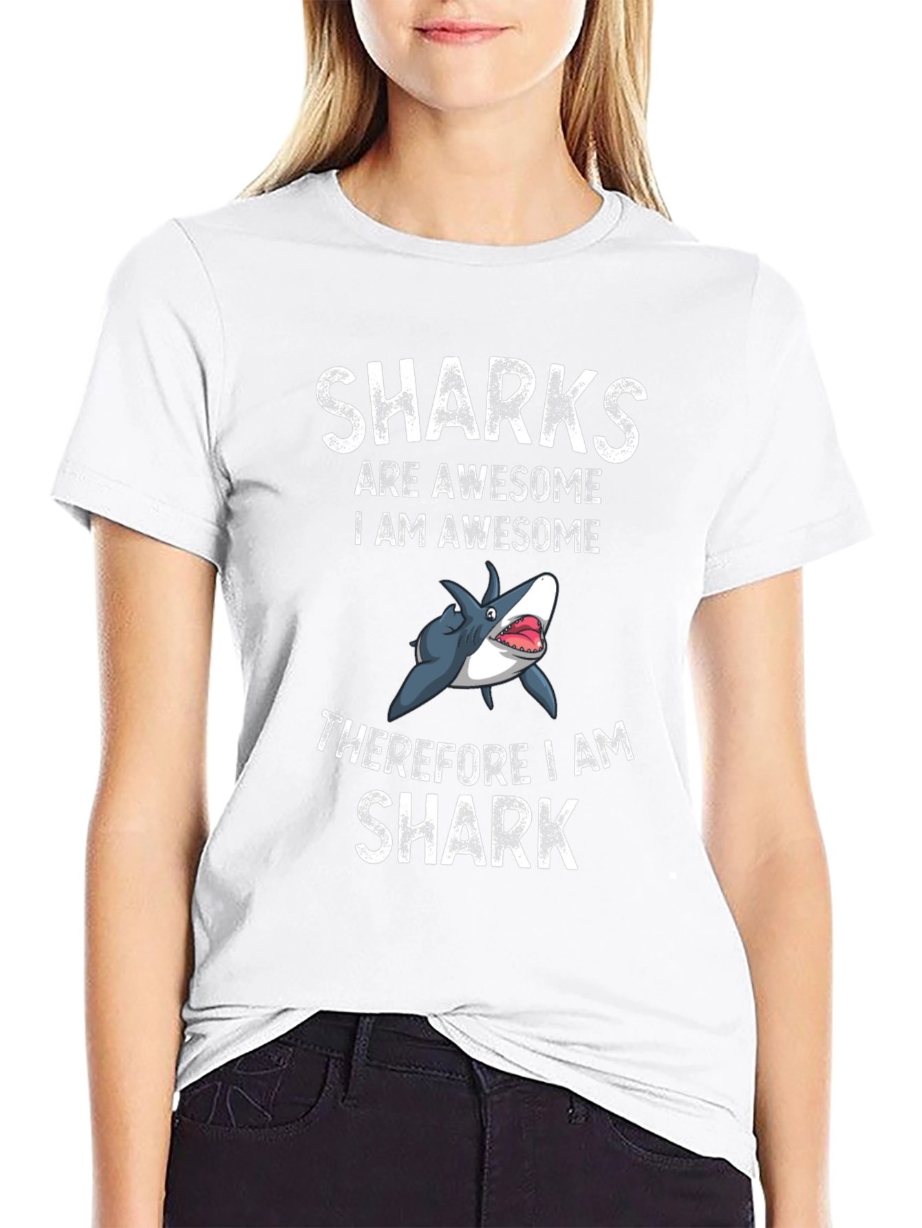 Awesome Shark Graphic T-Shirt