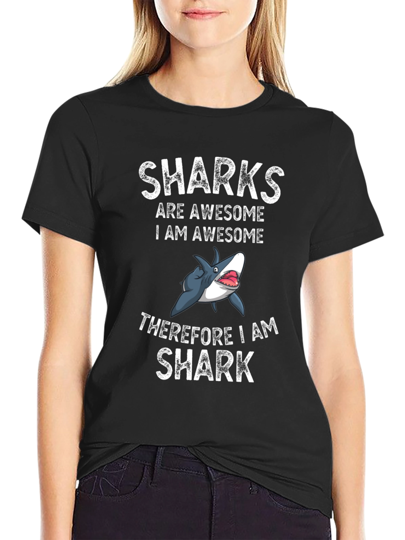 Awesome Shark Graphic T-Shirt