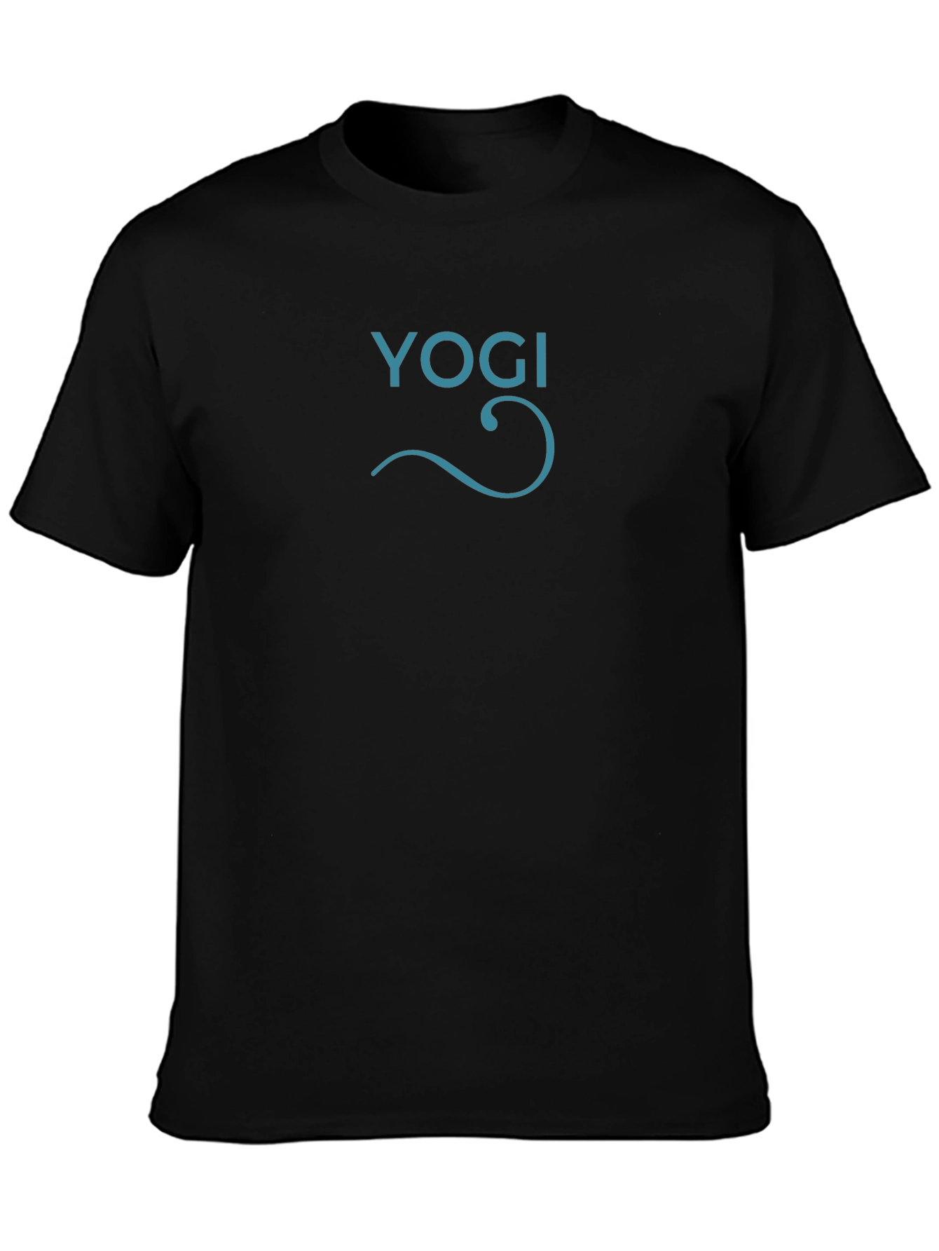 Yogi Graphic Tee - Comfortable Black Cotton T-Shirt