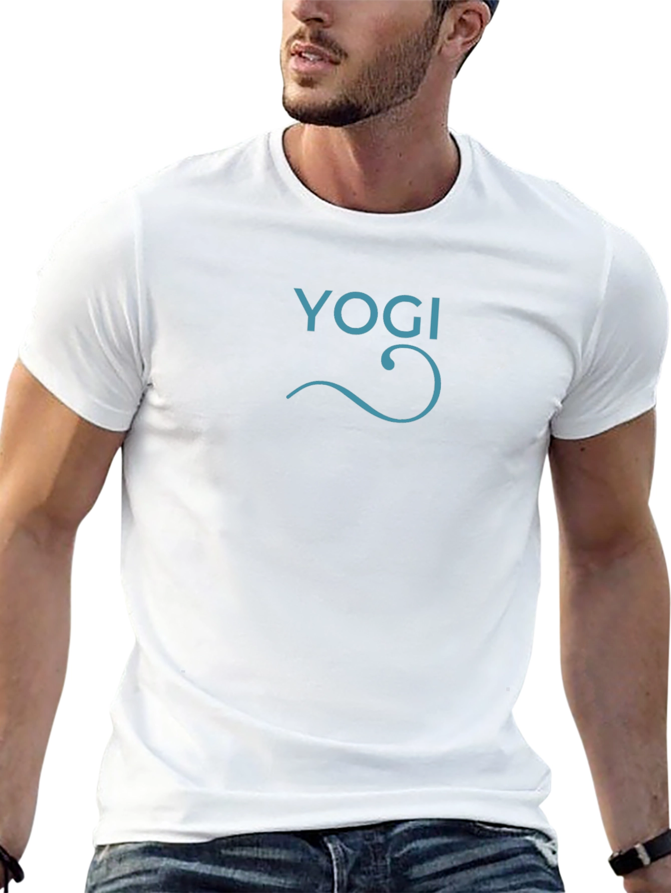 Yogi Graphic Tee - Comfortable Black Cotton T-Shirt
