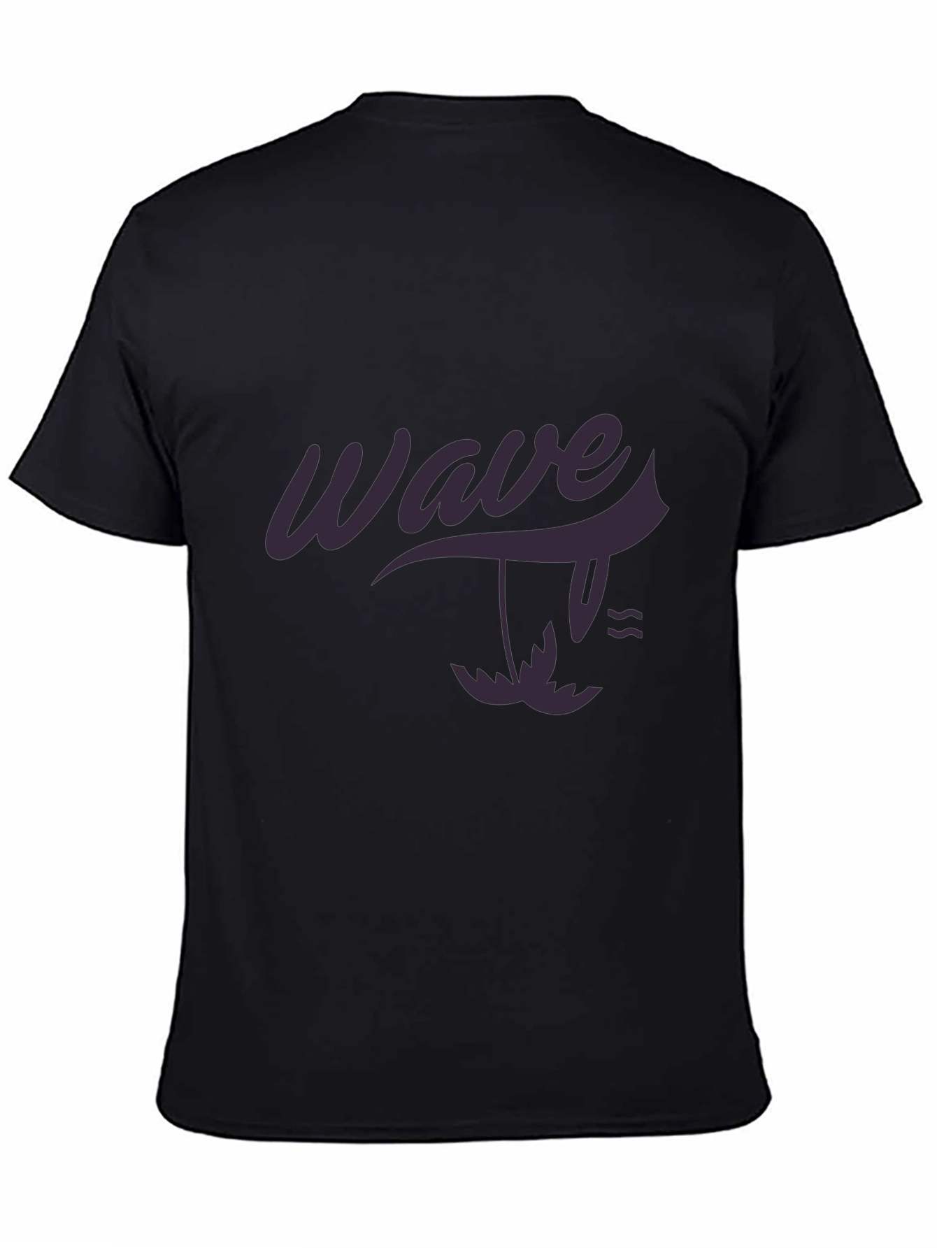 Wave Graphic Black T-Shirt