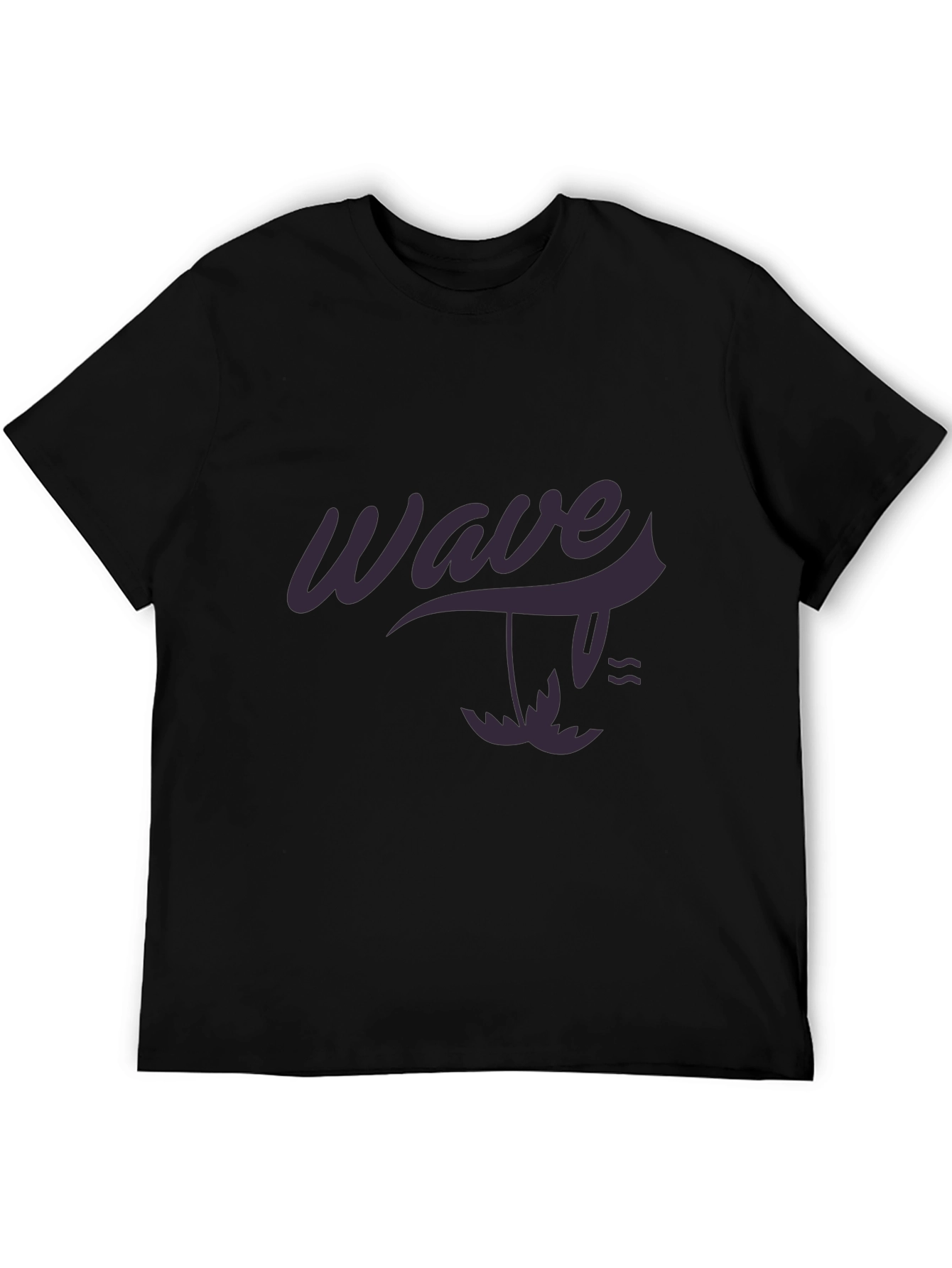 Wave Graphic Black T-Shirt