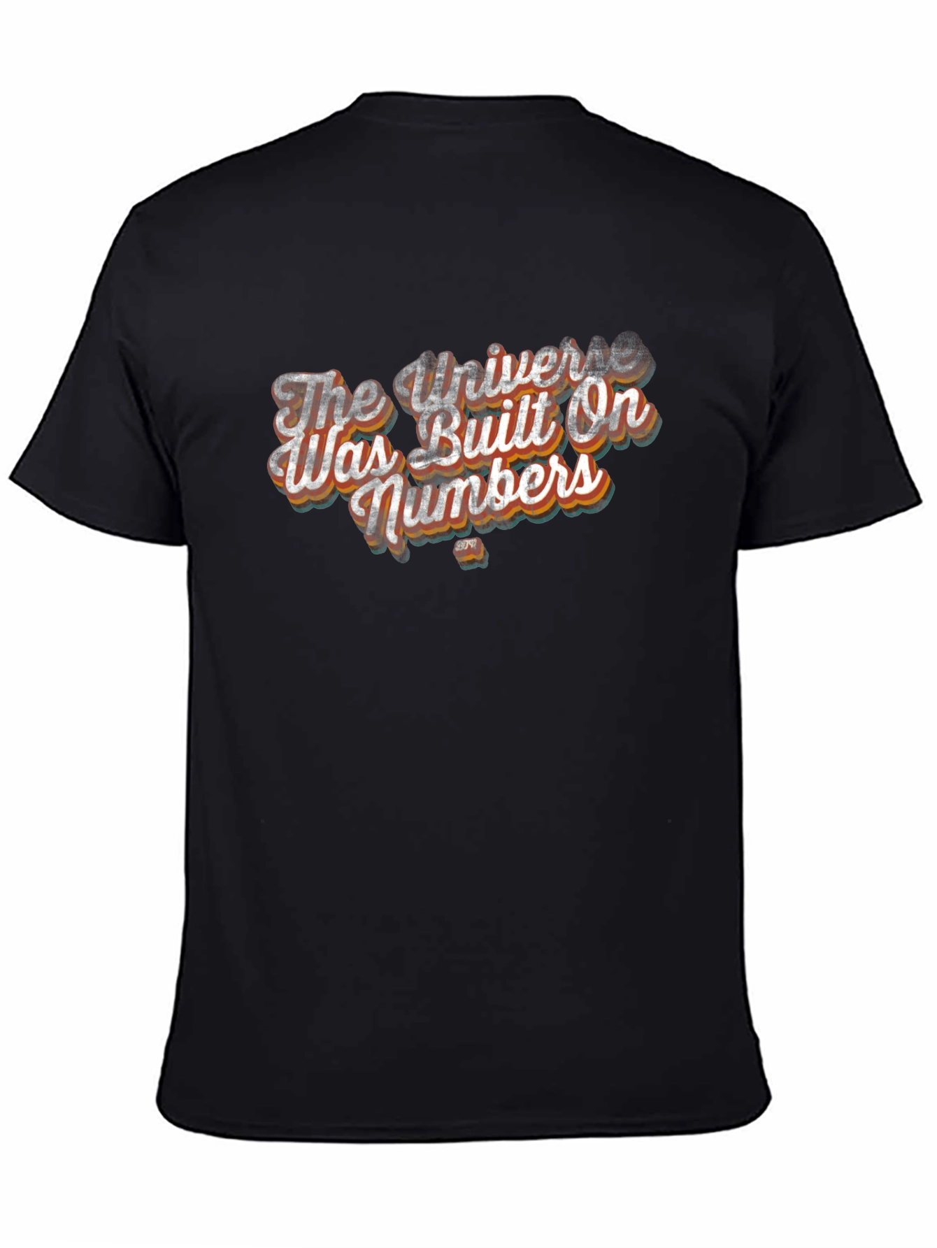 Universe Built On Numbers Graphic Tee