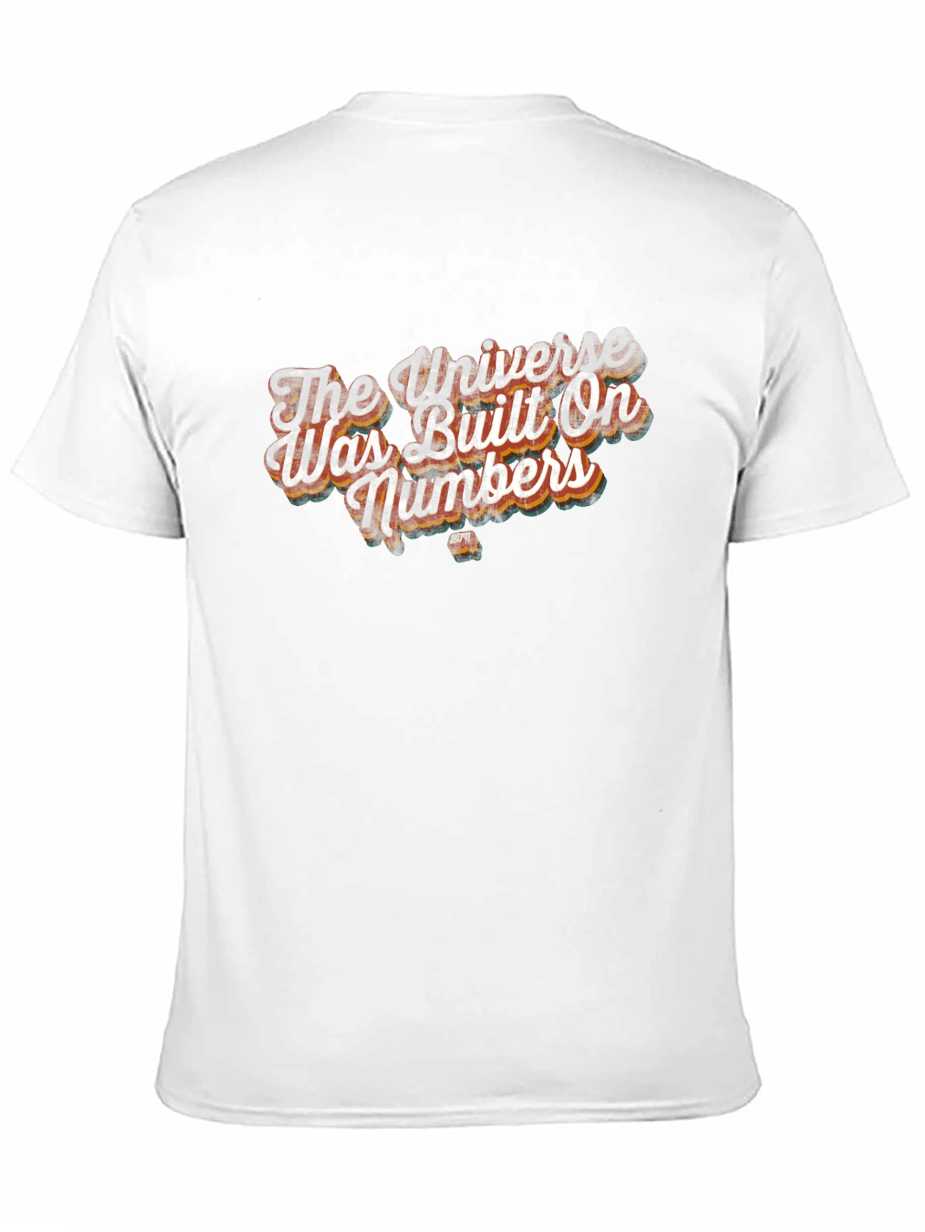 Universe Built On Numbers Graphic Tee