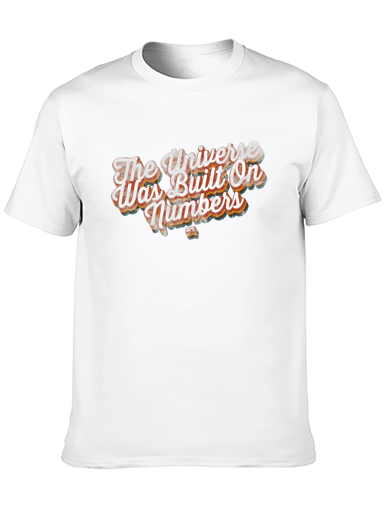 Universe Built On Numbers Graphic Tee