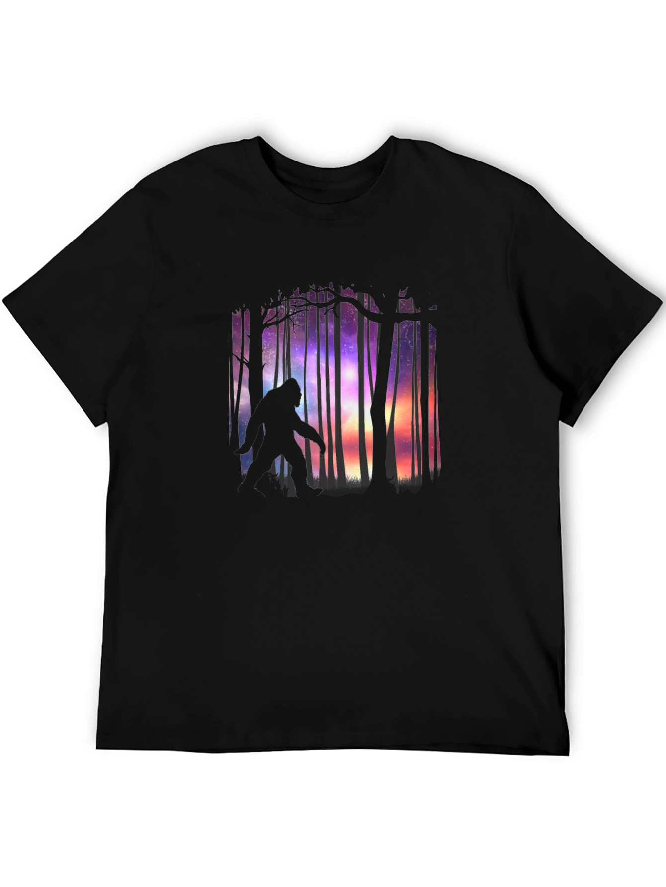 Bigfoot Forest Silhouette Graphic Tee