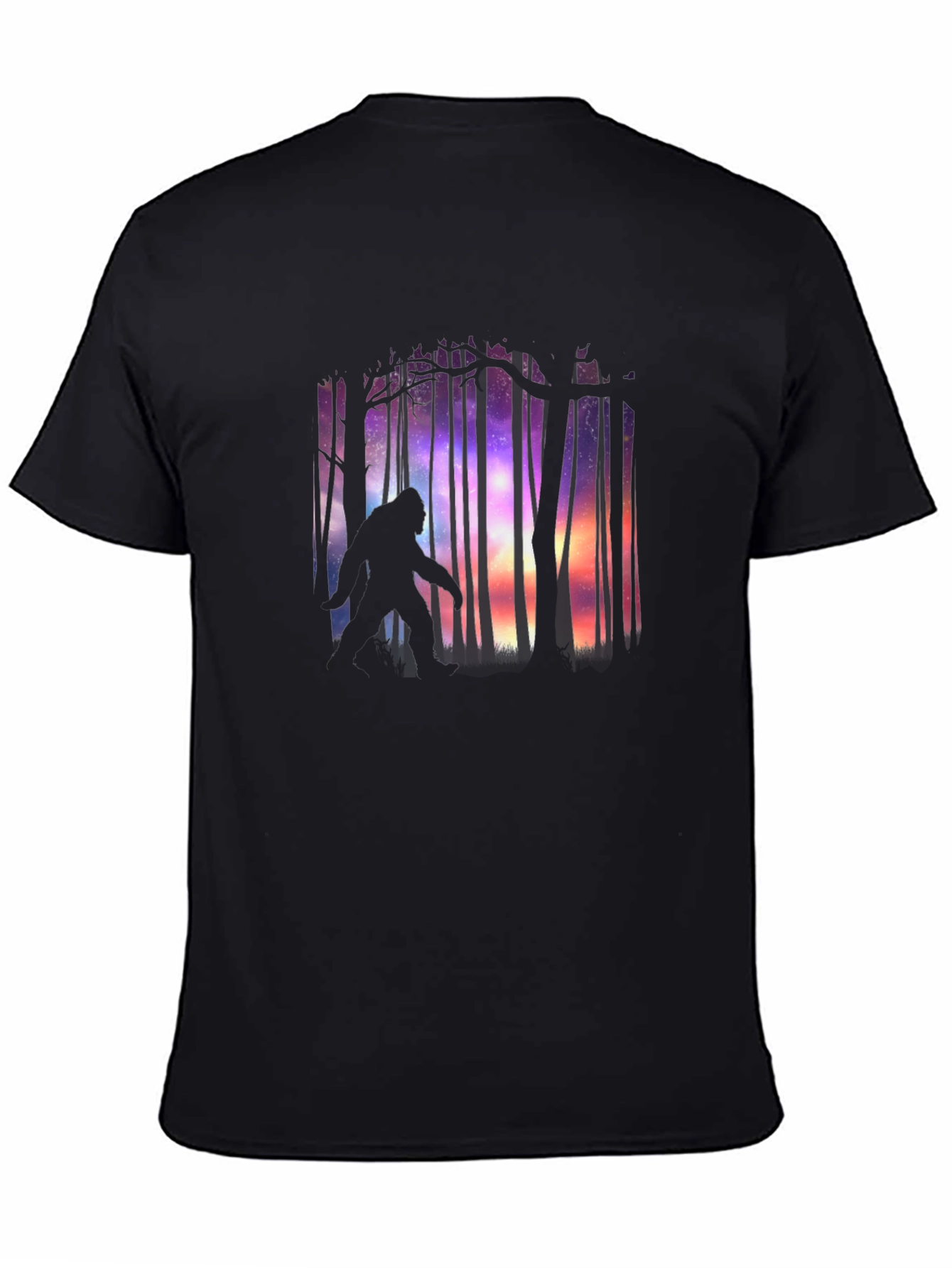 Bigfoot Forest Silhouette Graphic Tee