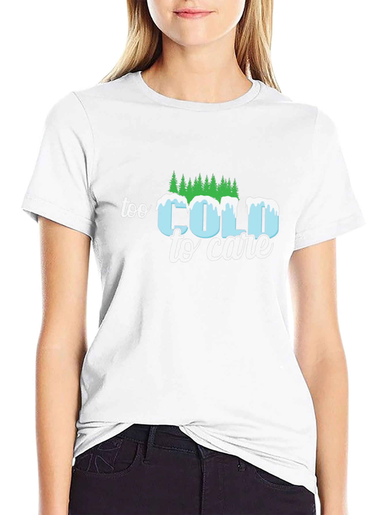 Too Cold to Care Graphic T-Shirt