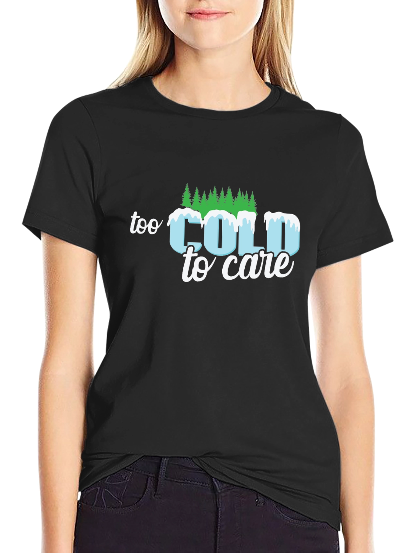 Too Cold to Care Graphic T-Shirt