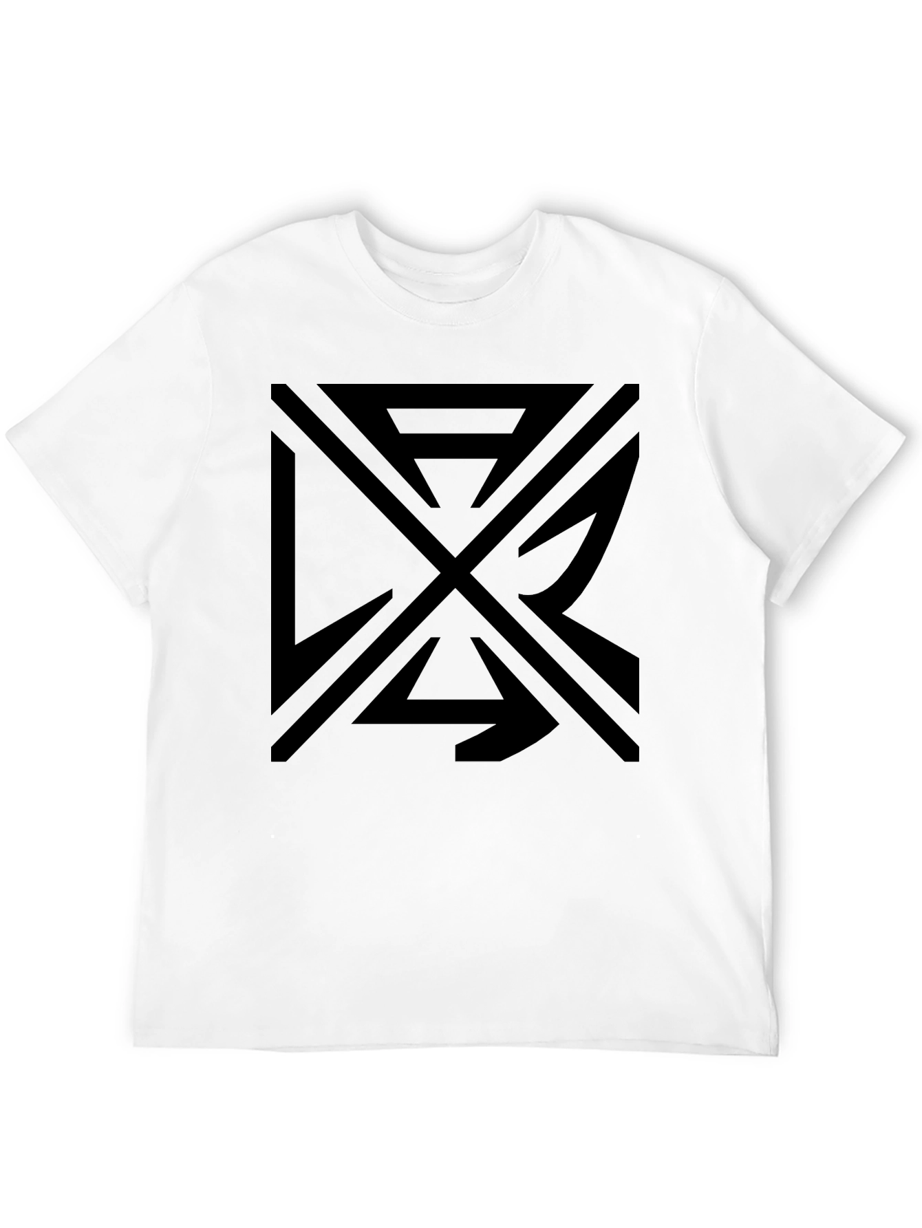 Abstract Graphic Black T-Shirt - Modern Casual Wear