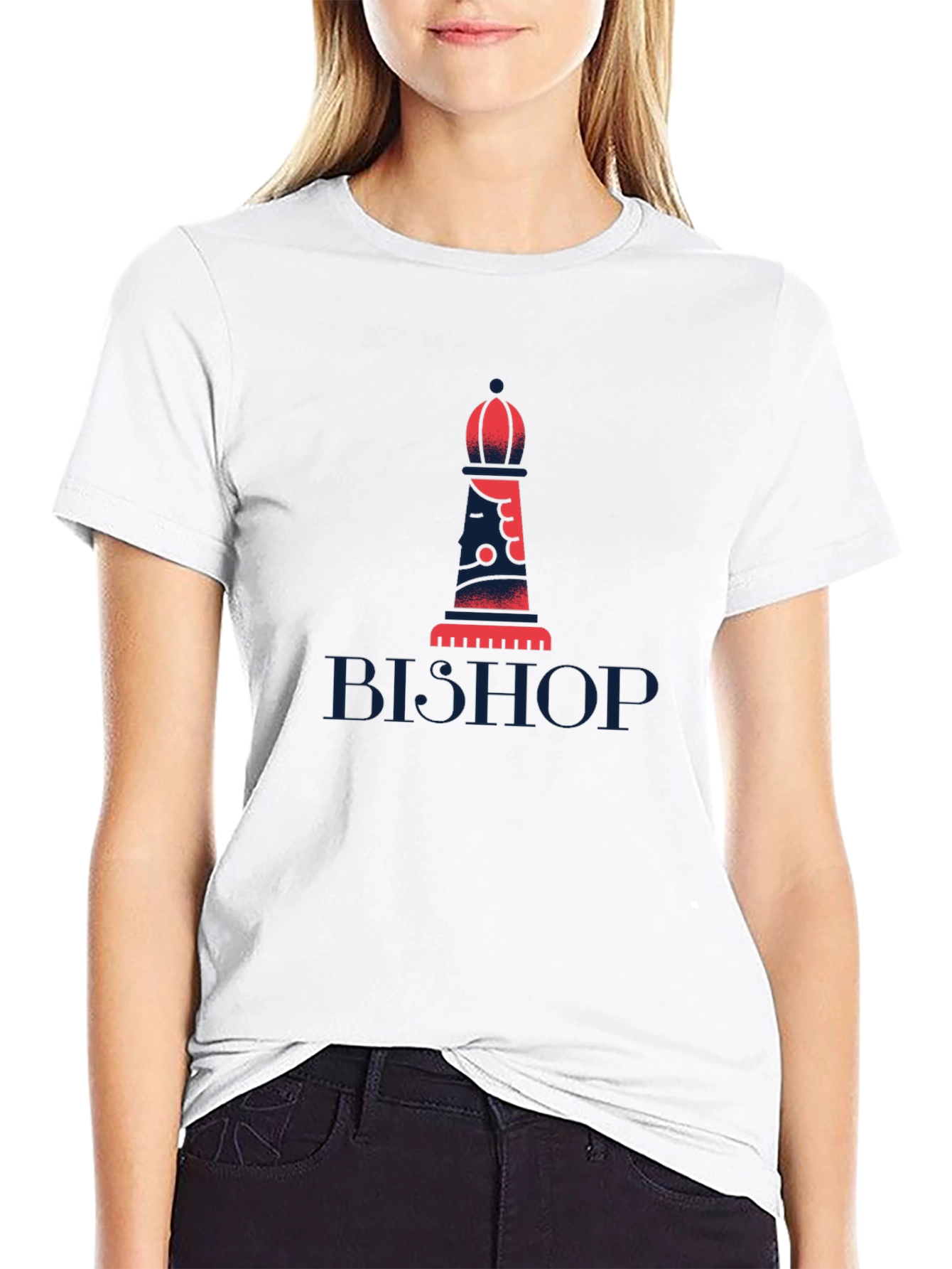 Bishop Chess Piece Graphic T-Shirt
