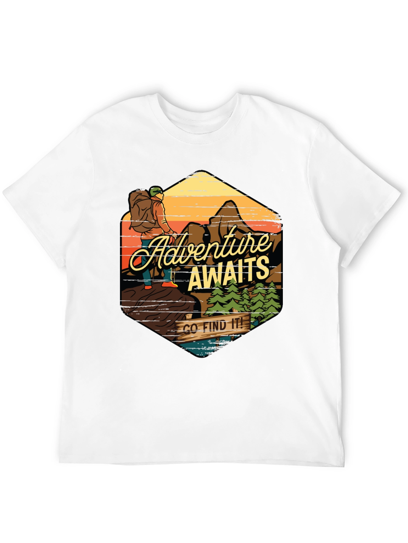 Adventure Awaits Graphic Tee - Find Your Path!