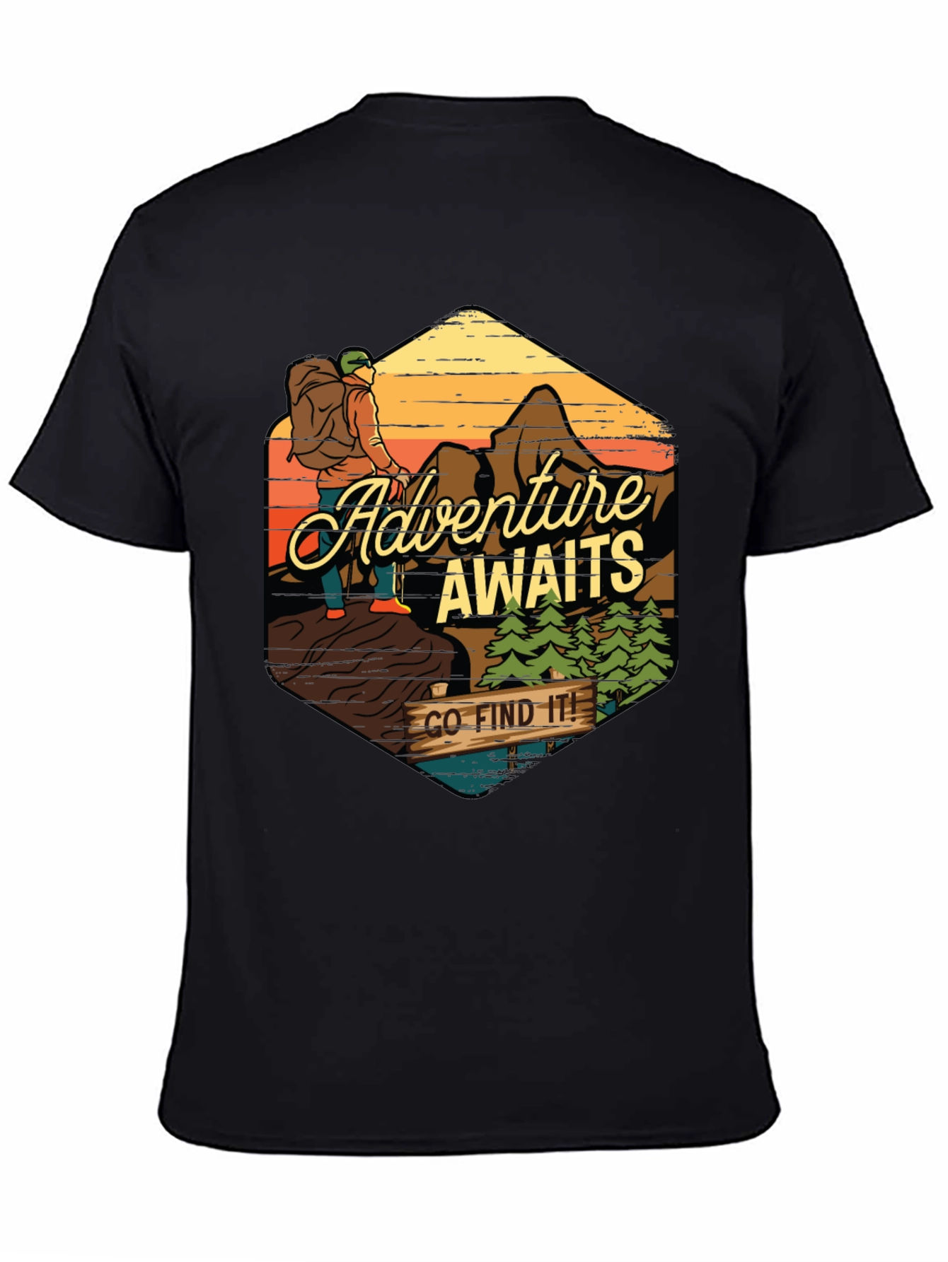 Adventure Awaits Graphic Tee - Find Your Path!