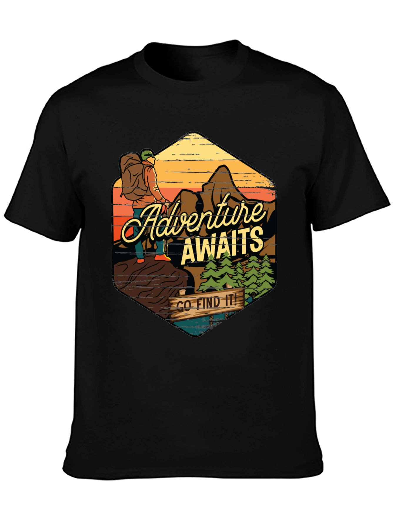 Adventure Awaits Graphic Tee - Find Your Path!